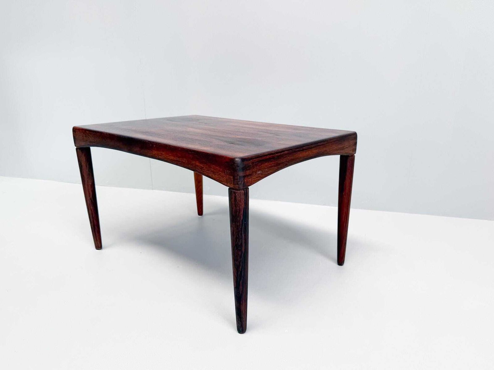 photo for sale Mid Century Danish Rosewood Side Table By Henry Walter Klein For Bramin, 1960s