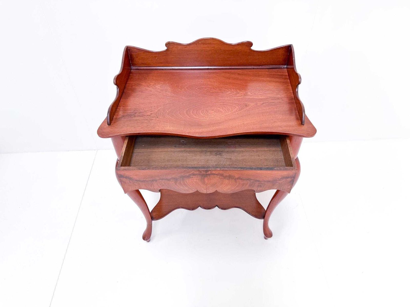 Antique Walnut Console Table With Drawer photo 581.0