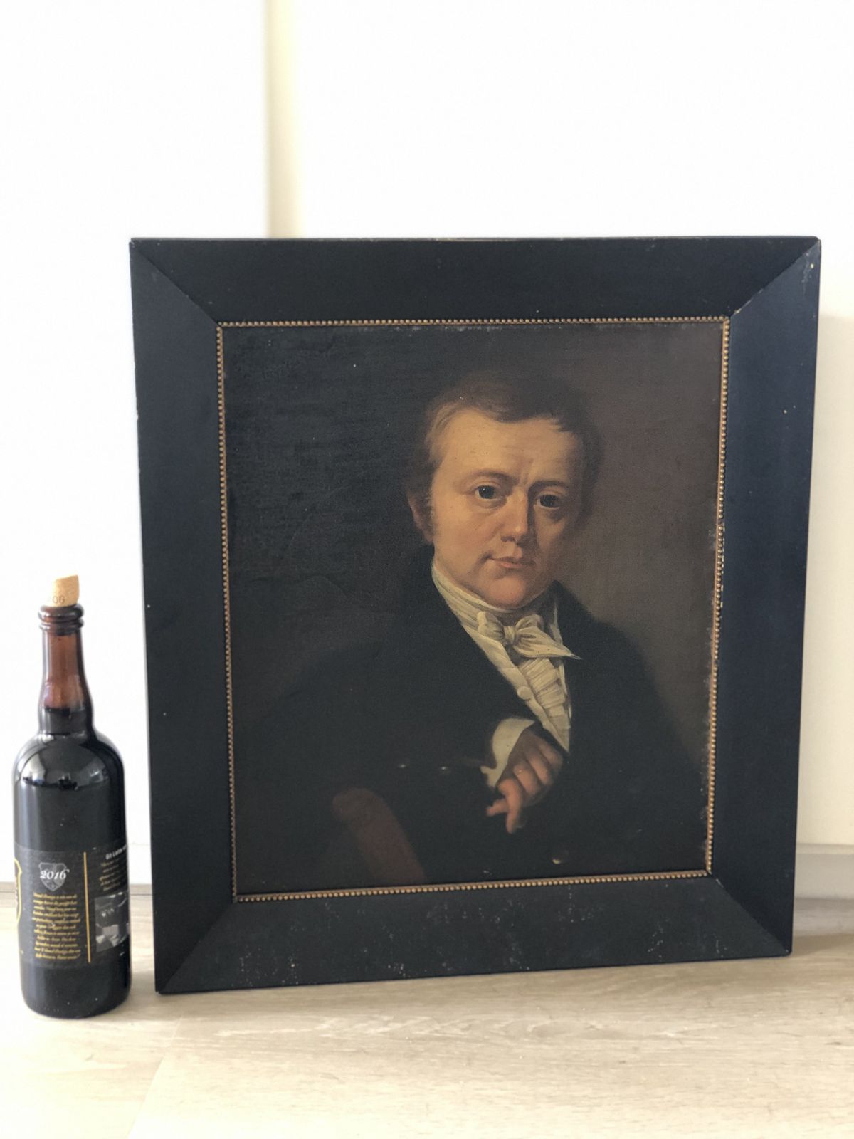 Antique Dutch Oil Portrait Painting Of A Nobleman photo Art