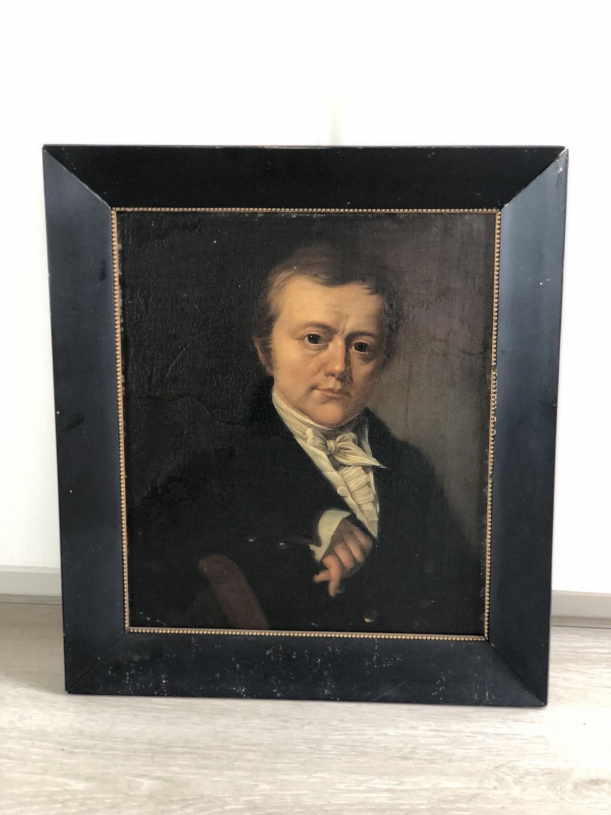 Antique Dutch Oil Portrait Painting Of A Nobleman