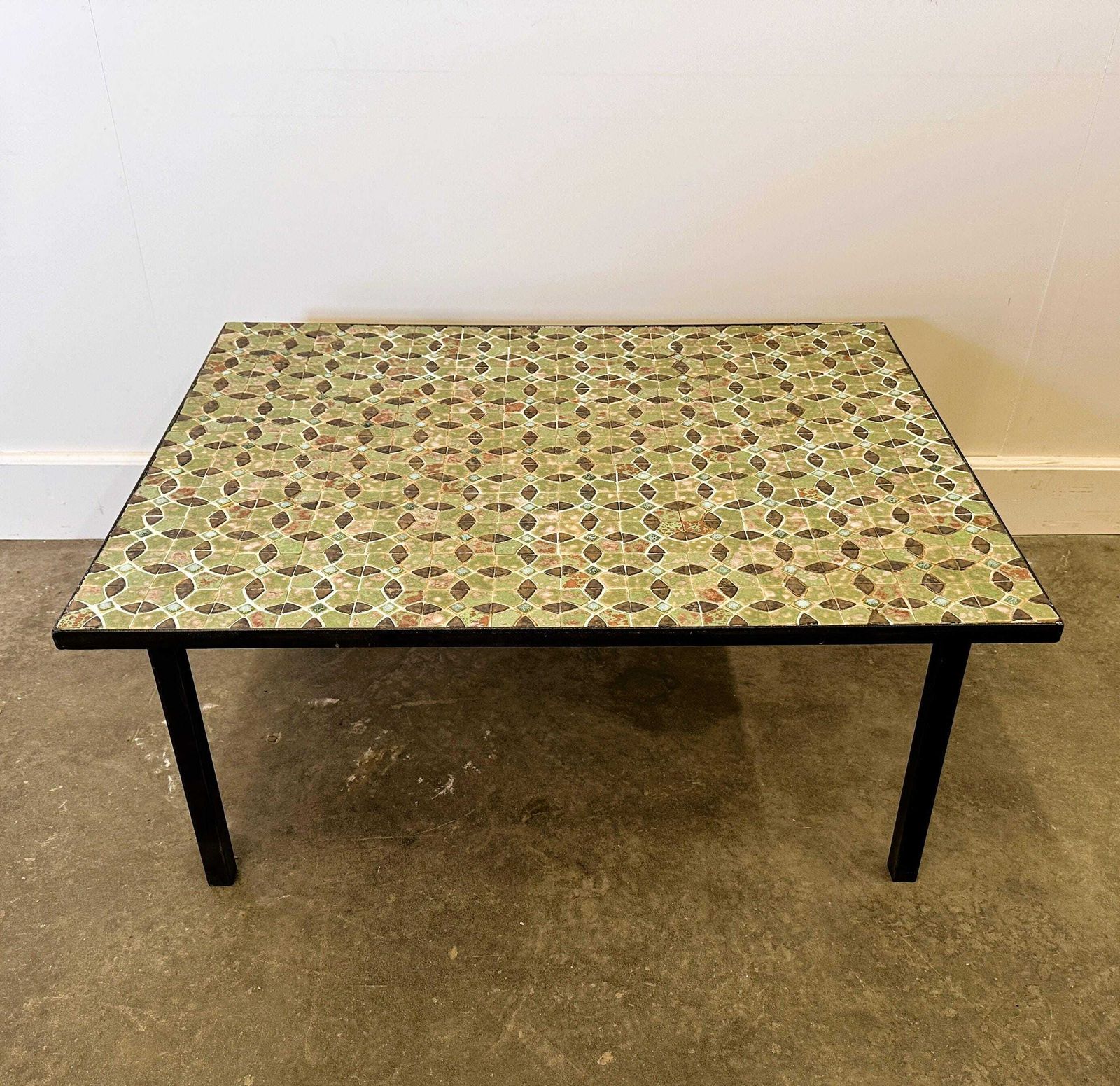 Mid Century Modern Mozaïek Salontafel, Jaren 1960. Frankrijk