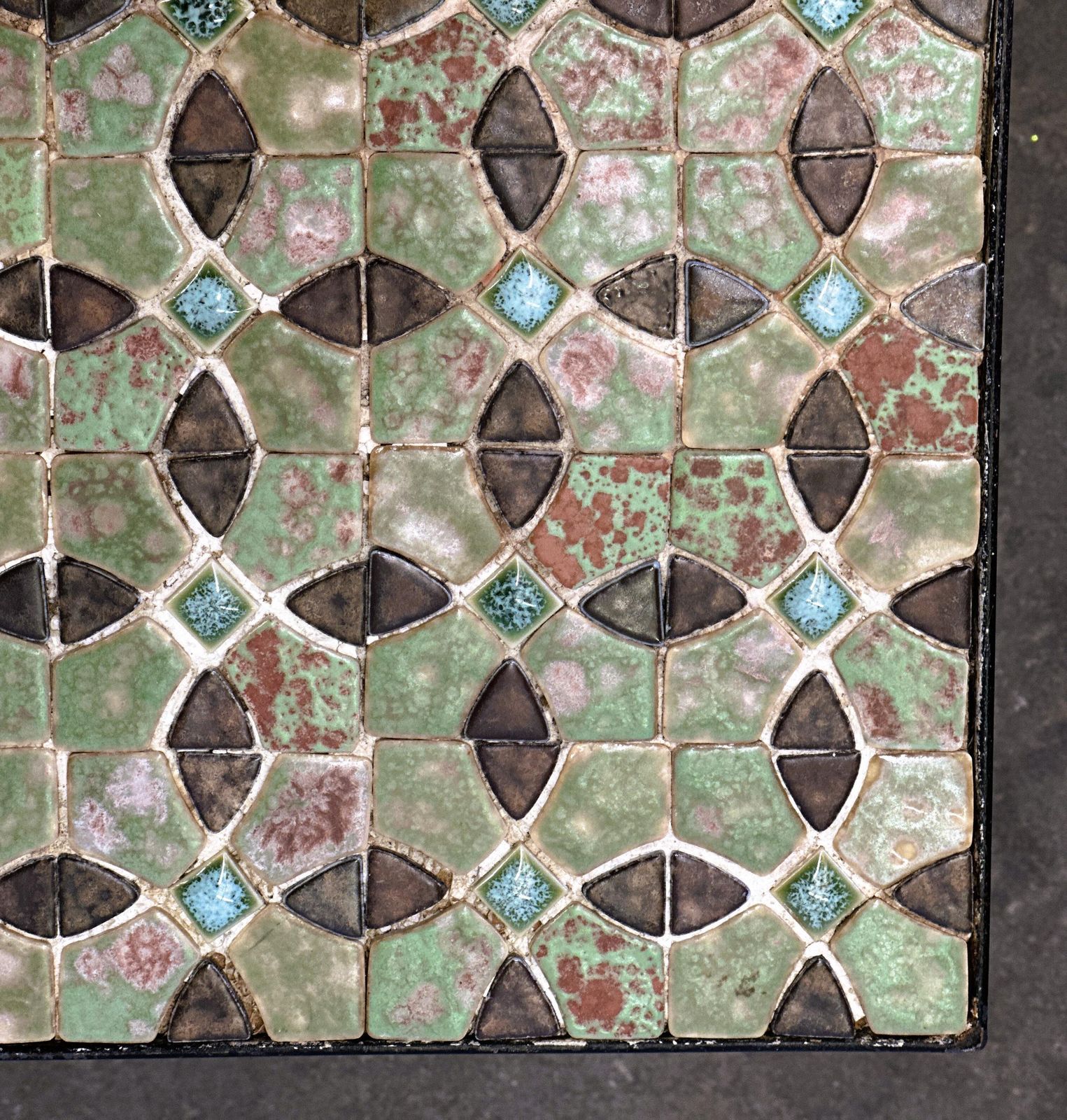 Mid Century Modern Mosaic Tile Coffee Table, 1960s. France photo furniture