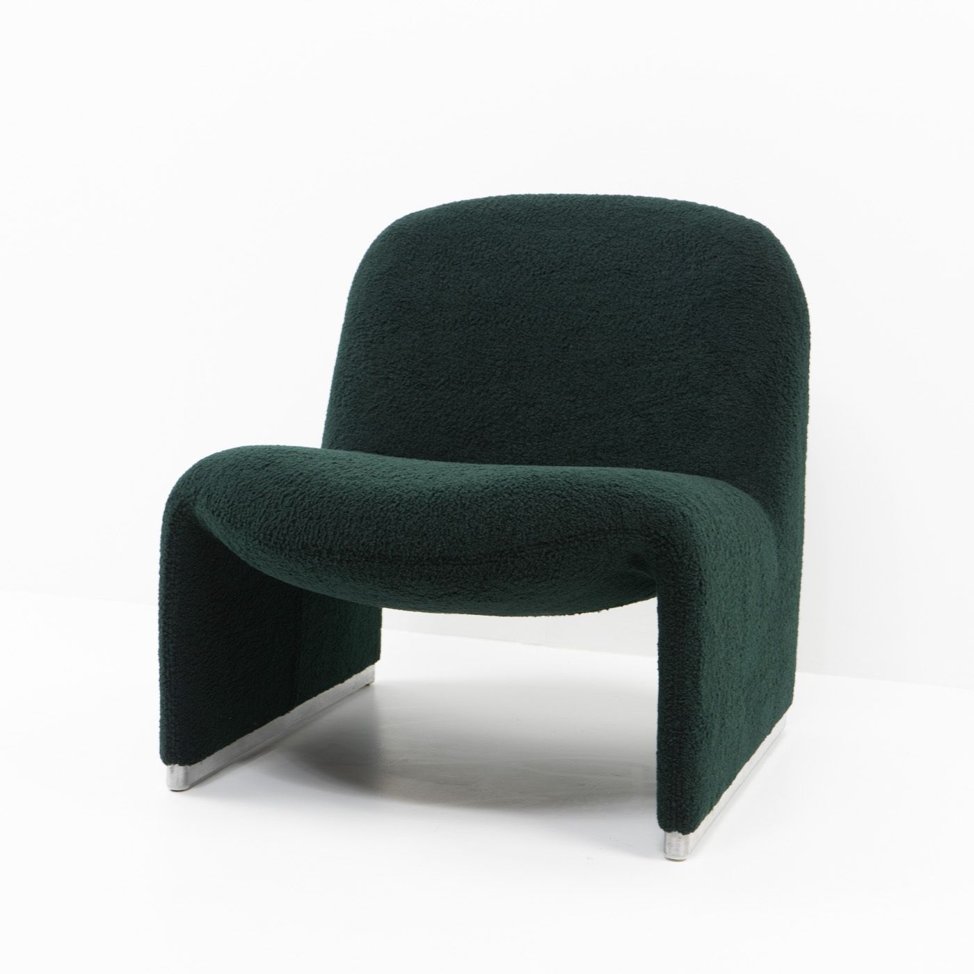Alky Chair, Dark Green Bouclé, 1980s photo 2050.0