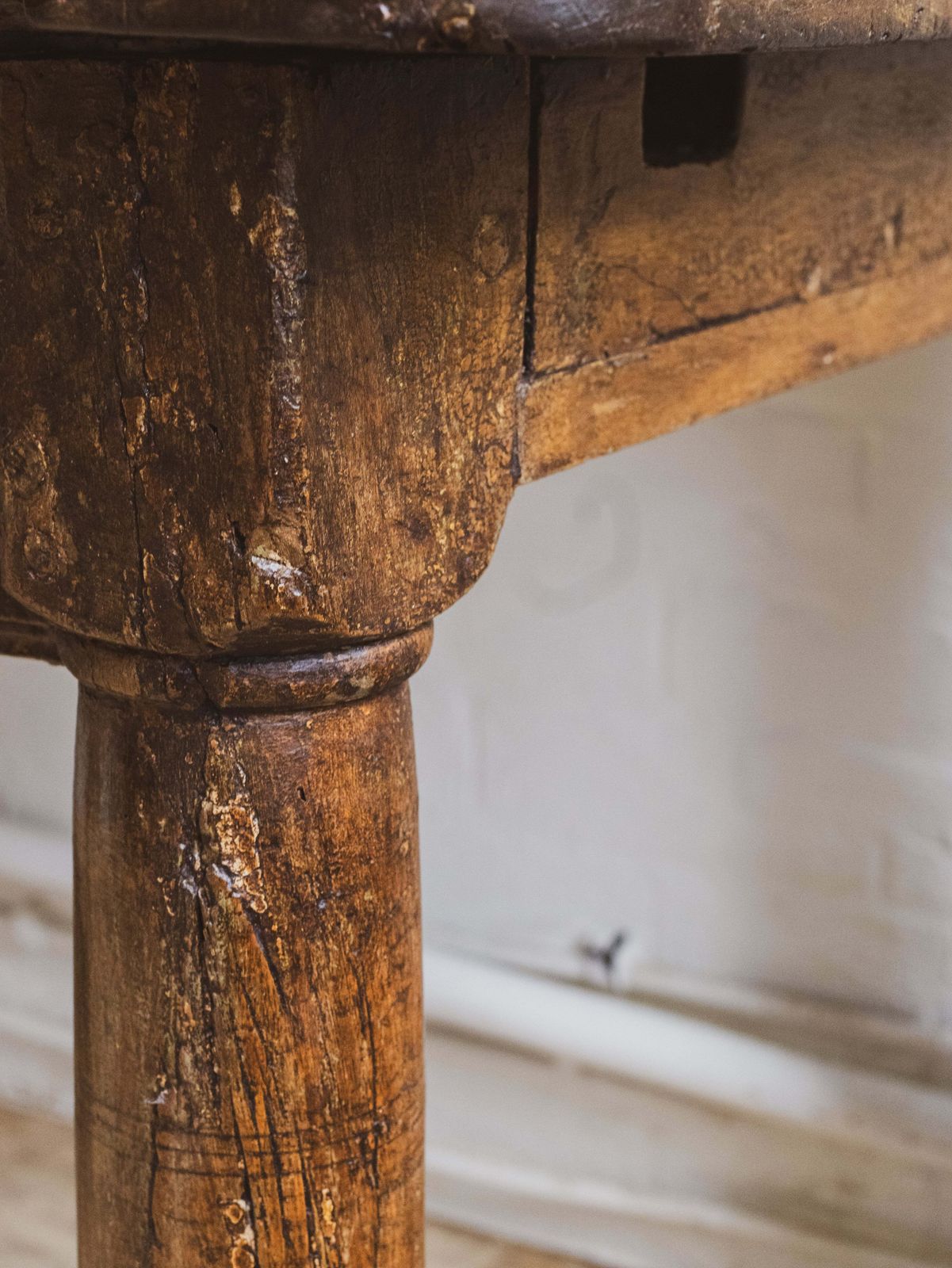 Antique 17th Century Franco Flemish Walnut Refectory Table photo vintage