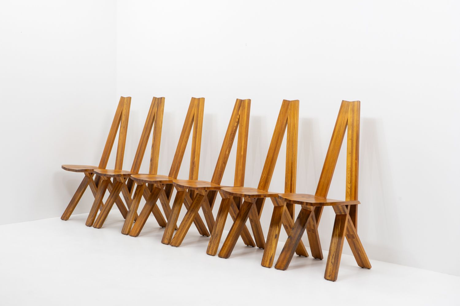 Original French Design Pierre Chapo S45 Chairs, Set Of Six – 1970s photo furniture
