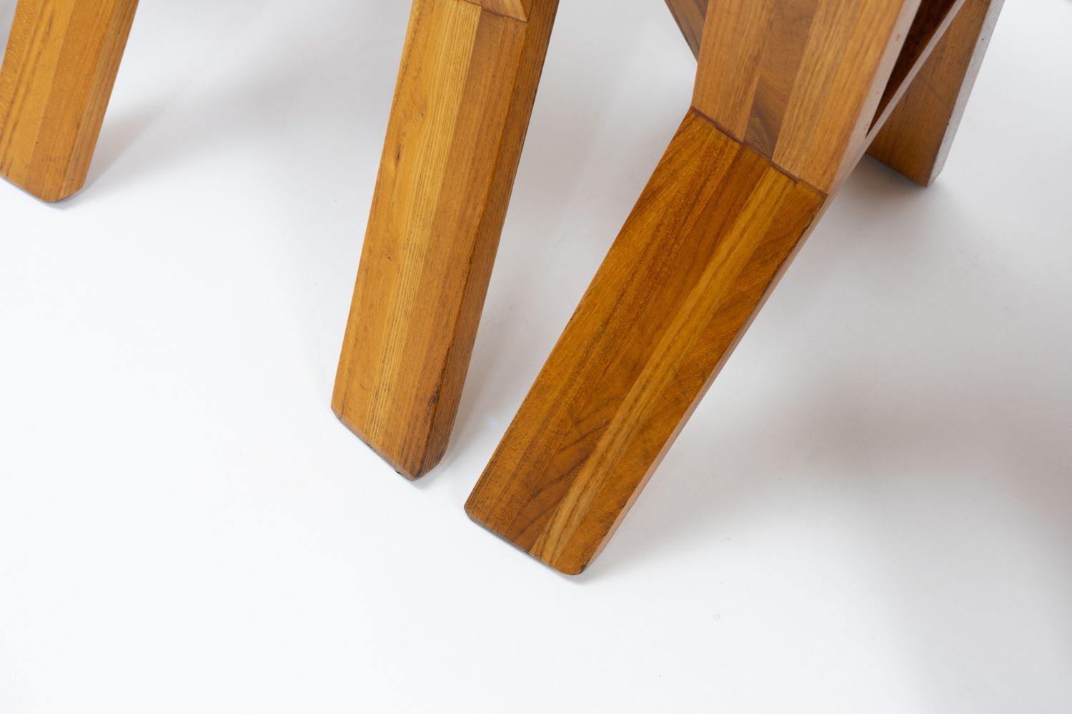 Furniture Original French Design Pierre Chapo S45 Chairs, Set Of Six – 1970s photo