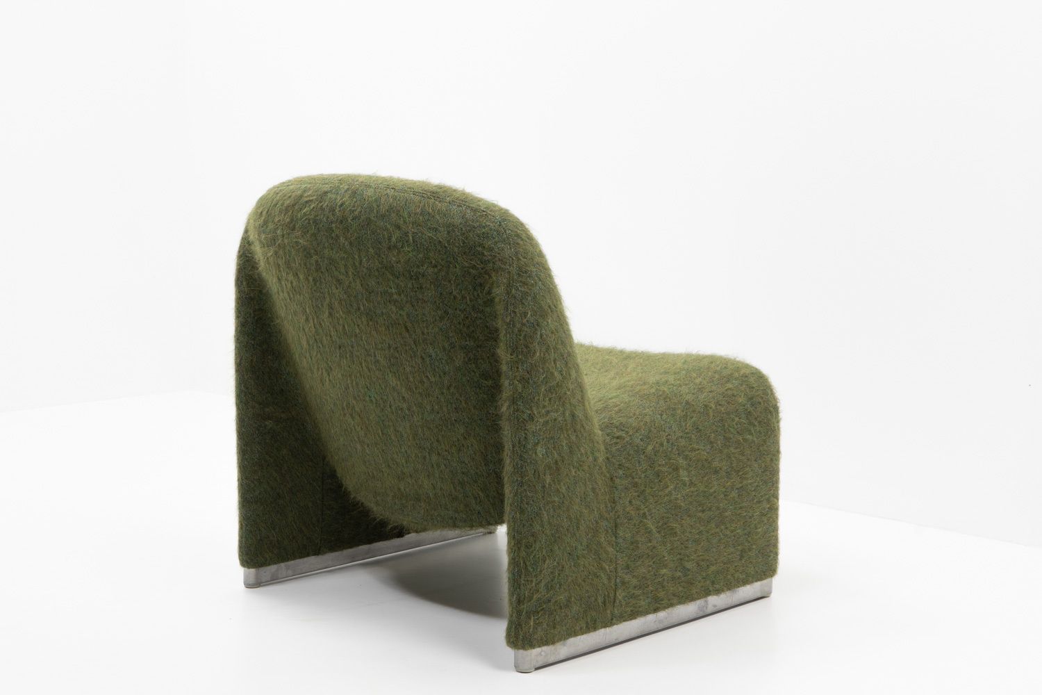 Alky Chair By Giancarlo Piretti, In Pierre Frey Yeti Wool, 1980s photo vinterior
