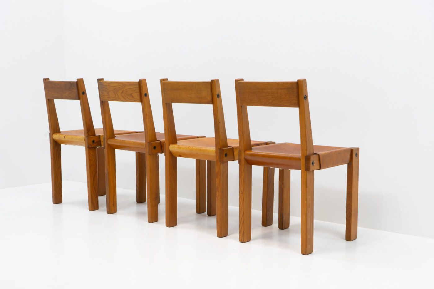 Original Pierre Chapo S24 Chairs France 1970s  Set Of 4 photo 7300.0