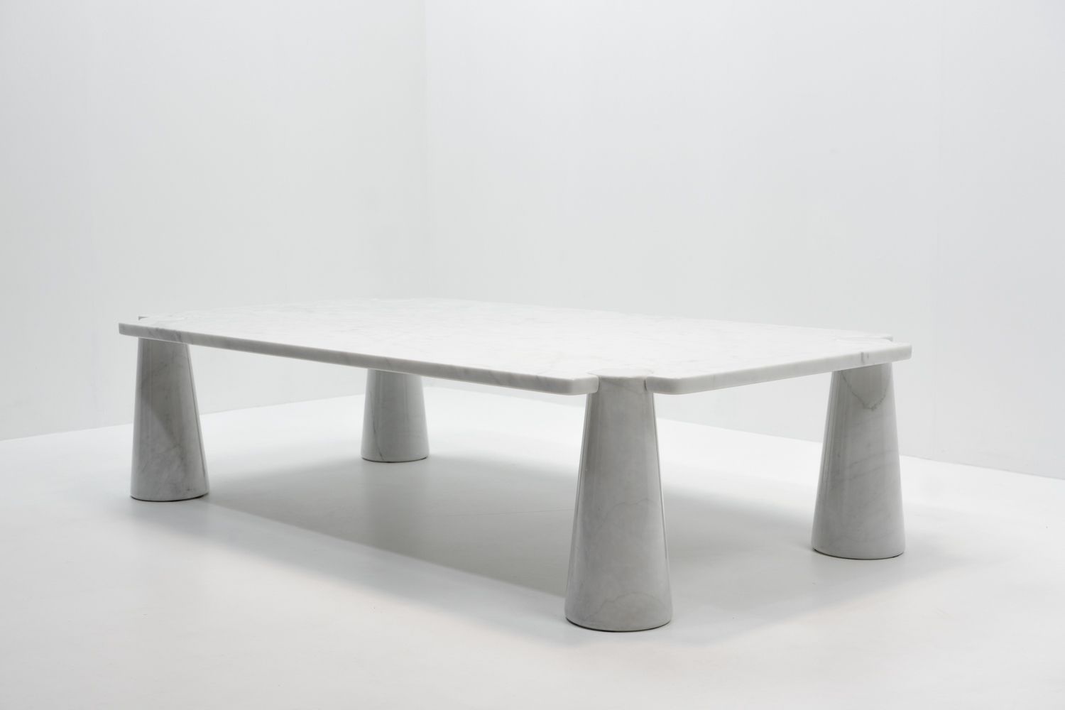 Italian Design Classic: Angelo Mangiarotti, Eros Marble Coffee Table, 1970s photo Furniture