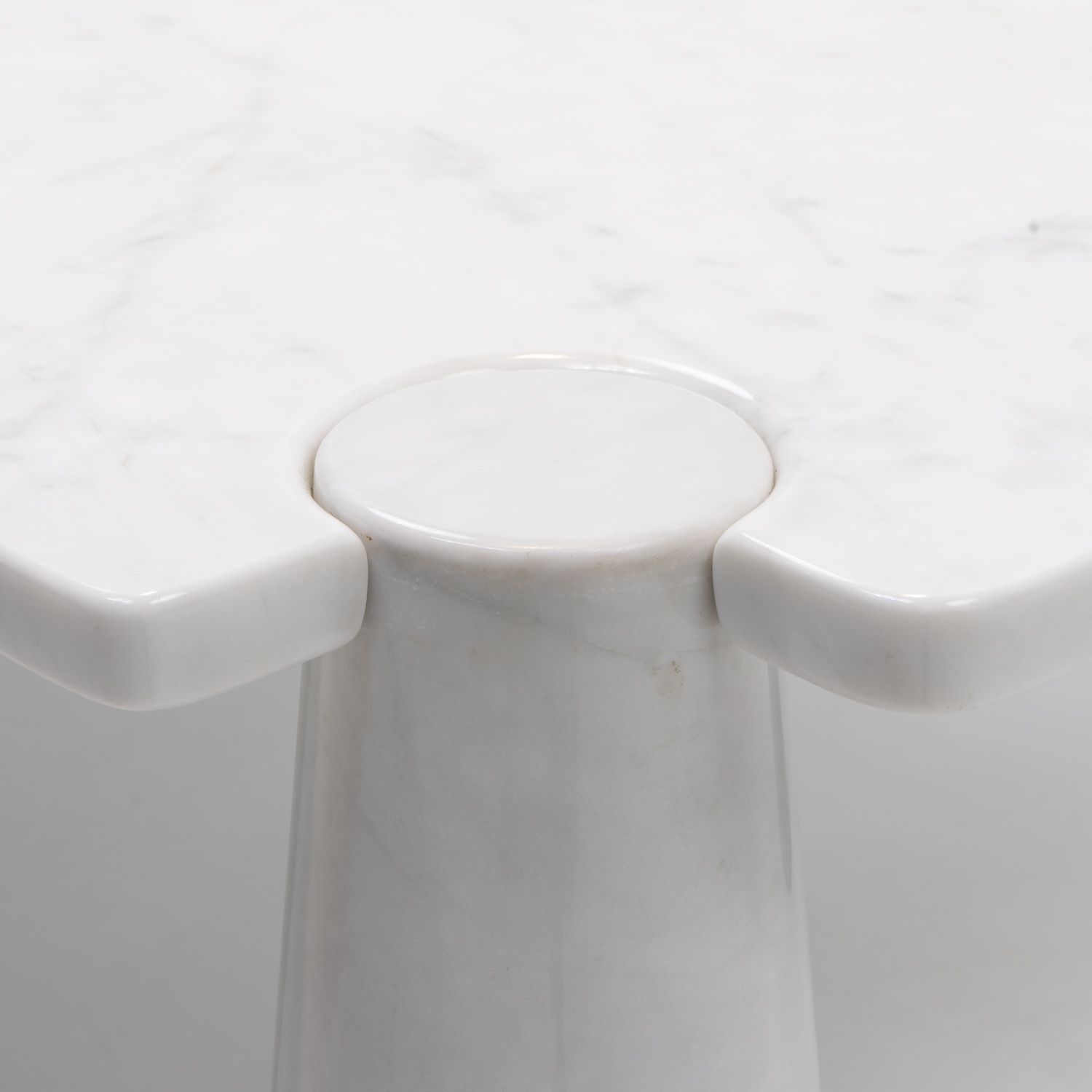 Furniture Italian Design Classic: Angelo Mangiarotti, Eros Marble Coffee Table, 1970s photo