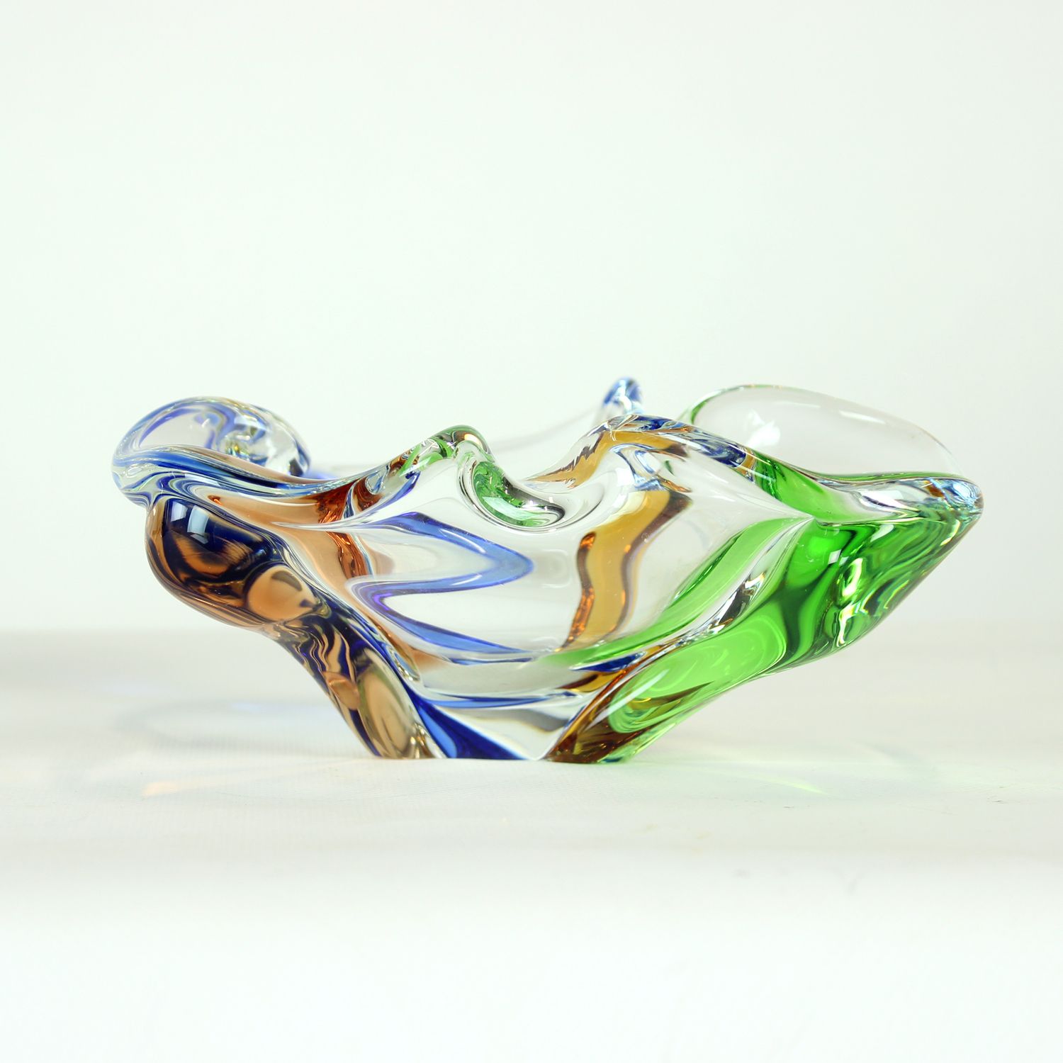 Design Art Rhapsody Collection Glass Bowl By Frantisek Zemek, Czechoslovakia 1960s photo for sale