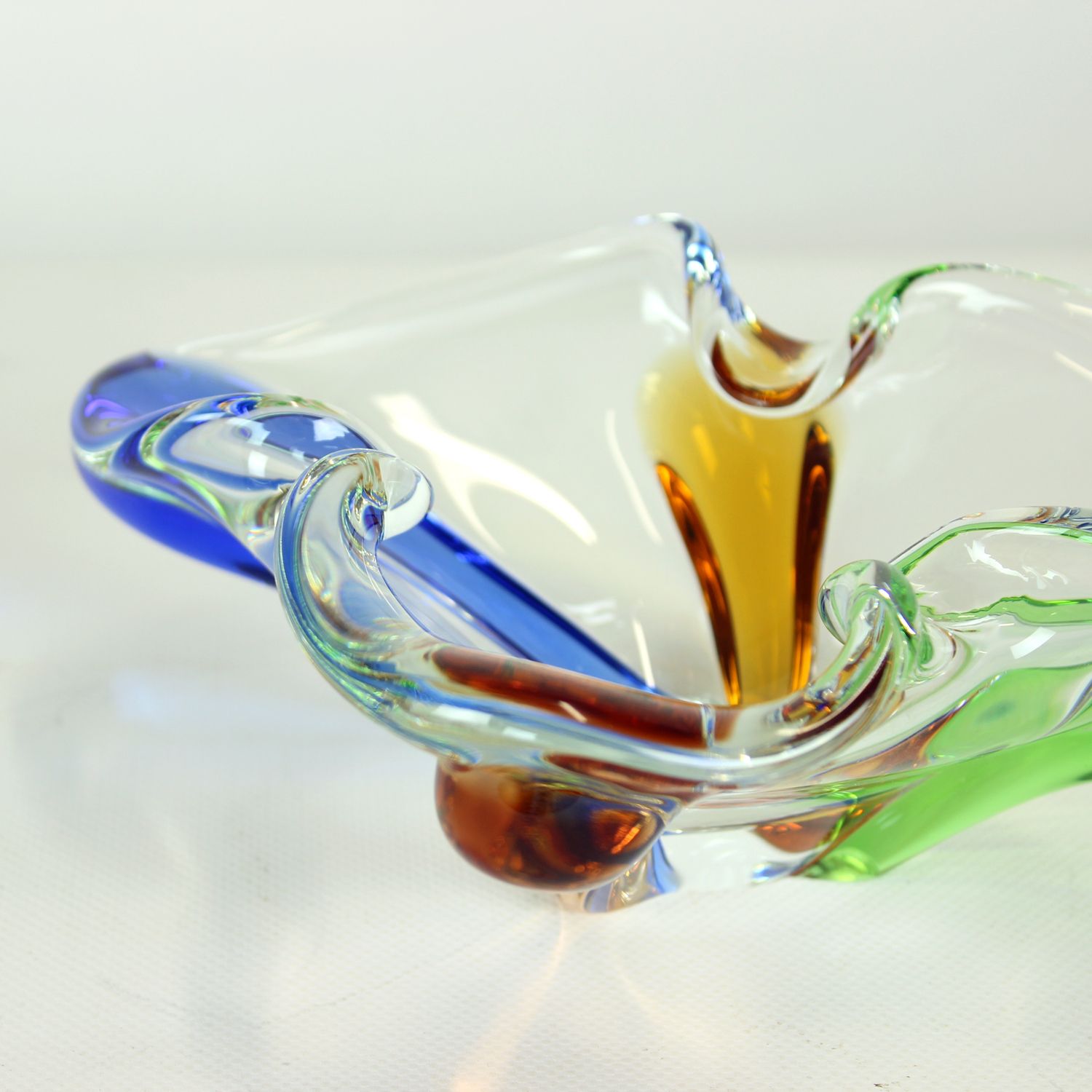 Design Art Rhapsody Collection Glass Bowl By Frantisek Zemek, Czechoslovakia 1960s photo vinterior