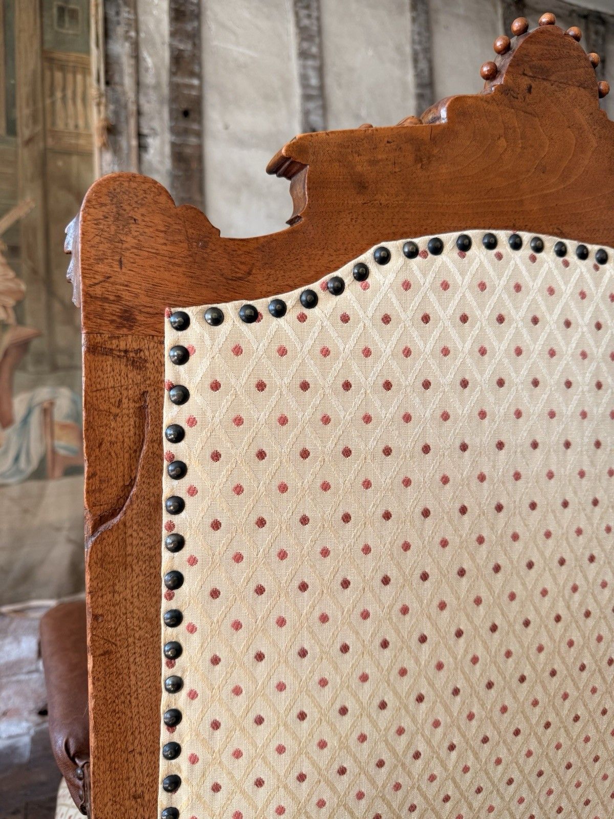 photo vinterior Exceptional Quality Antique Bavarian Elbow Lady's Gentlaman's  Arm Chairs C 1800