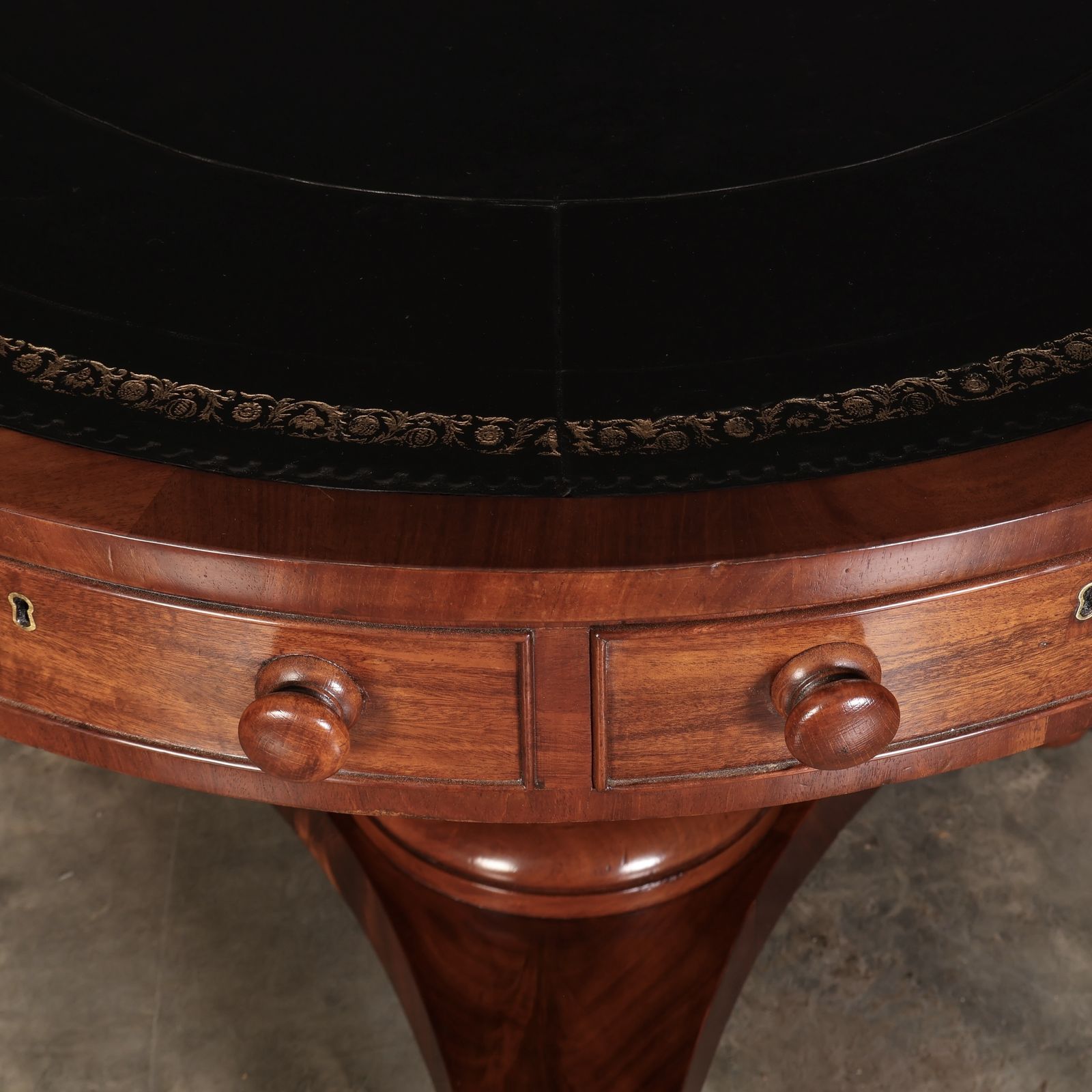 William IV Mahogany Rotating Drum Table photo for sale