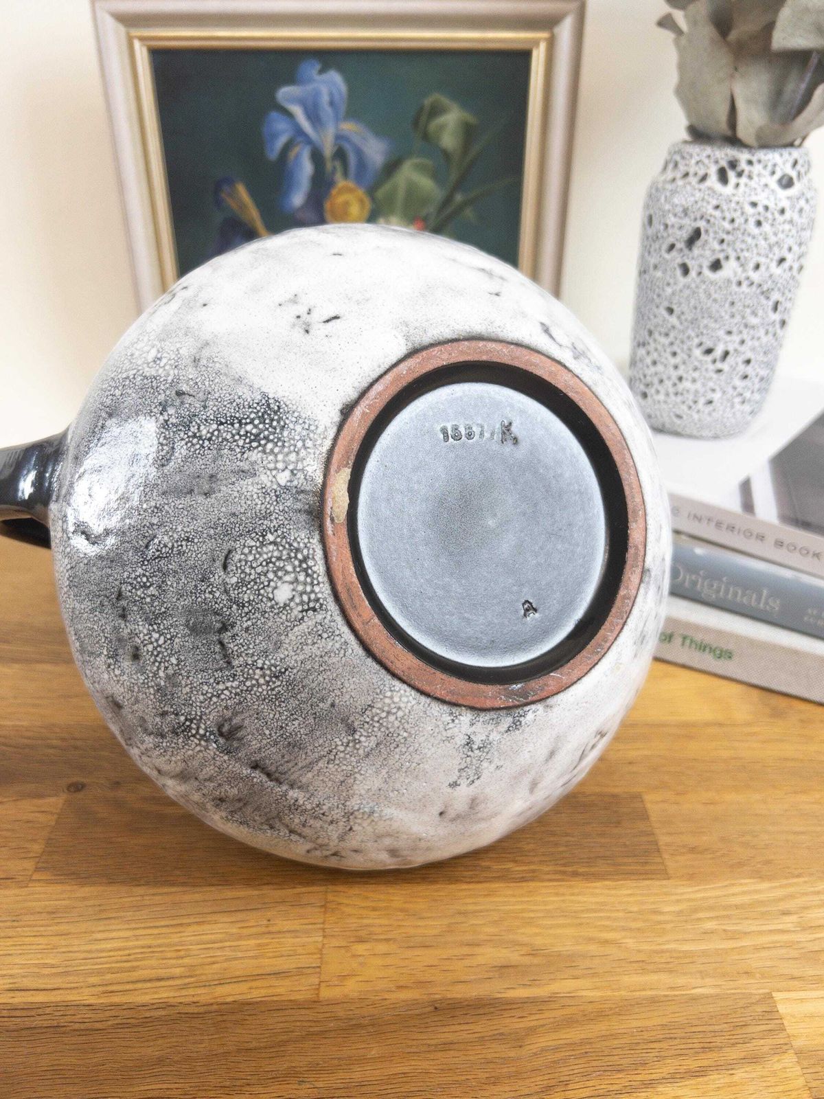 photo for sale Xl Black And White Swiss Vase   Swiss Studio Pottery By Ziegler Keramik, Schaffhausen