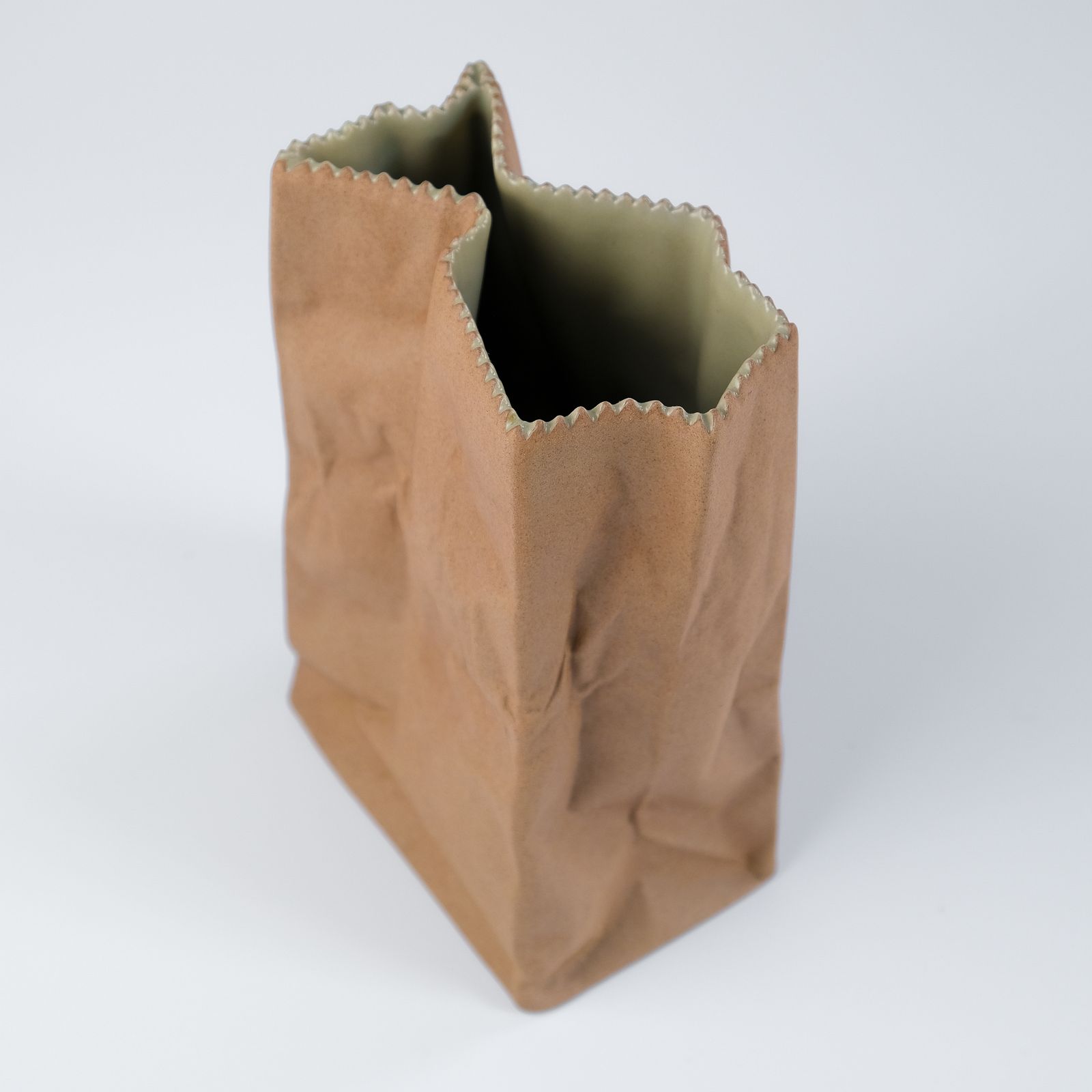 Mid Century Tapio Wirkkala “Paper Bag" Vase For Rosenthal, Germany C.1970s photo Home Decor