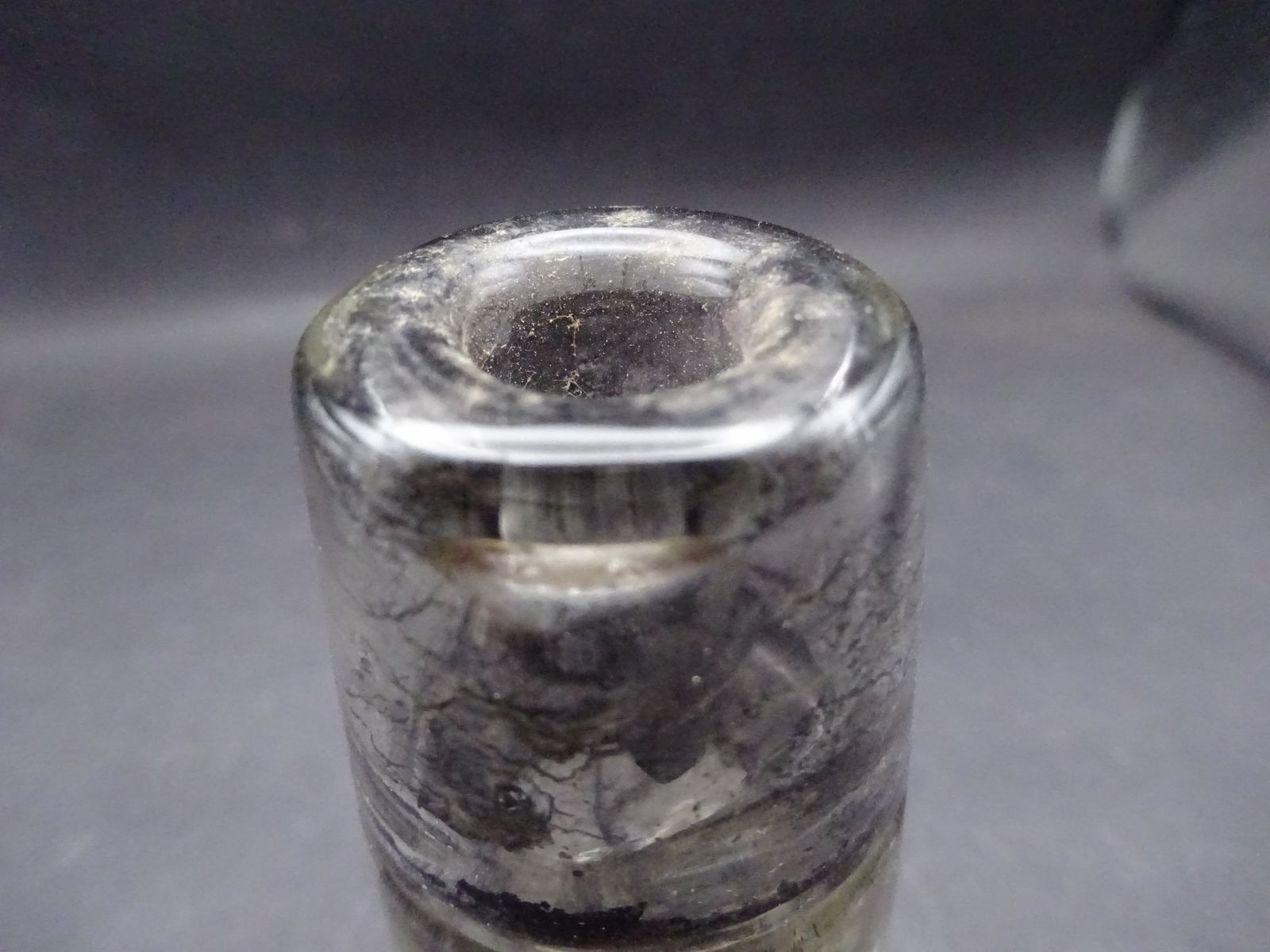 Rare Georgian Double Layered Glass No Spill Inkwell Tally Man/Tax Man/Customs photo Home Decor