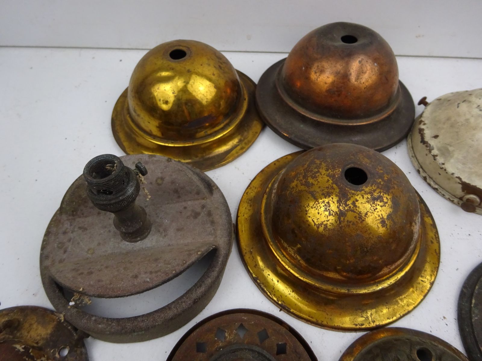 Collection Of 16 Reclaimed Lighting Fixtures For Restoration photo furniture