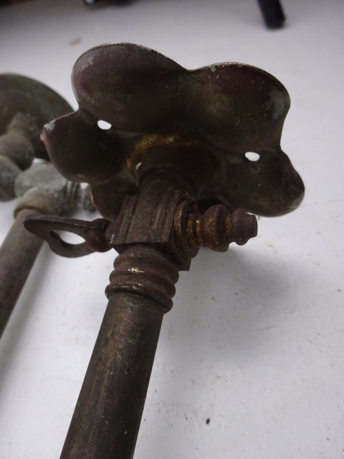 3 Antique Wall Gas Lights For Restoration (As Seen) photo vinterior