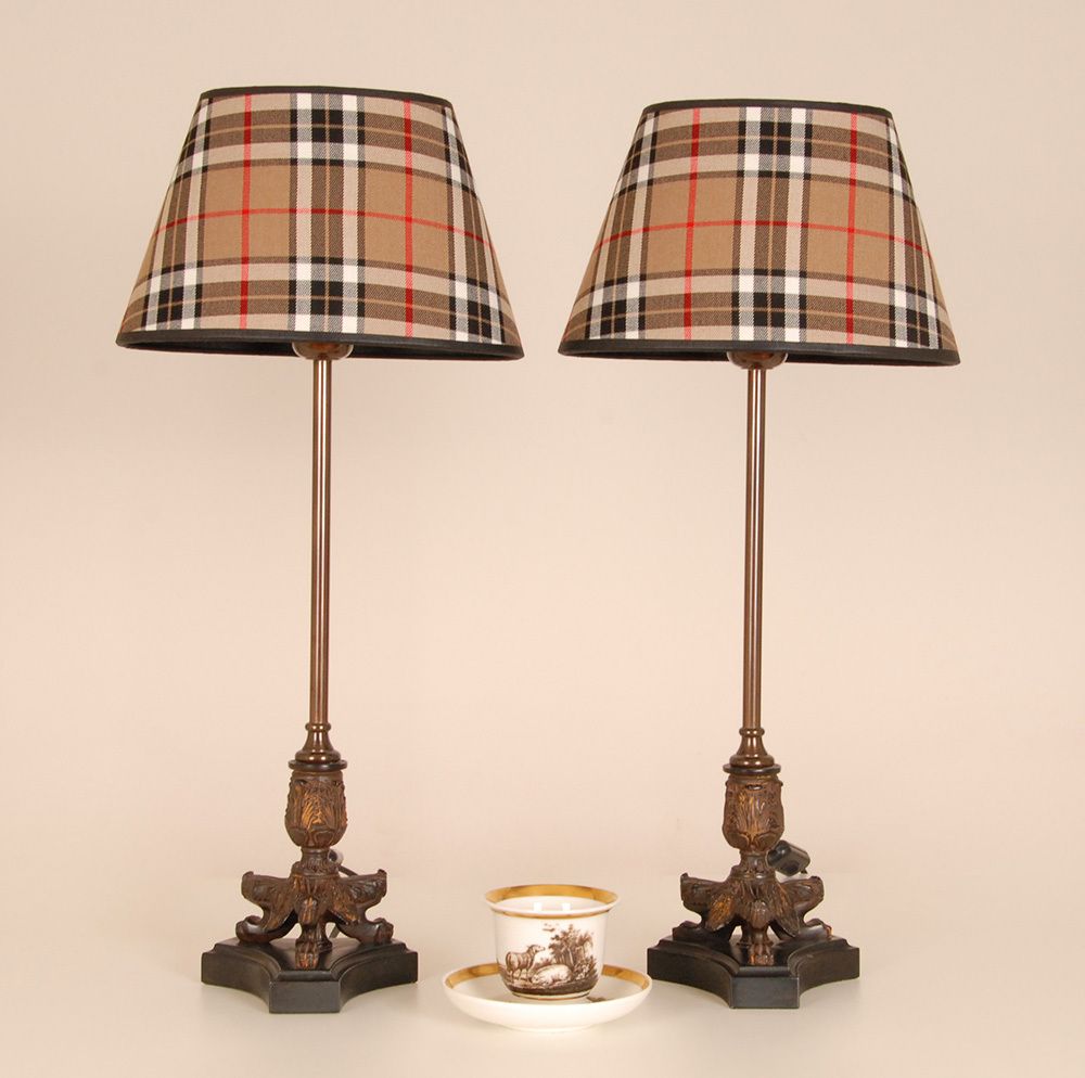 French Napoleonic Table Lamps, 1980s, Set Of 2 photo furniture