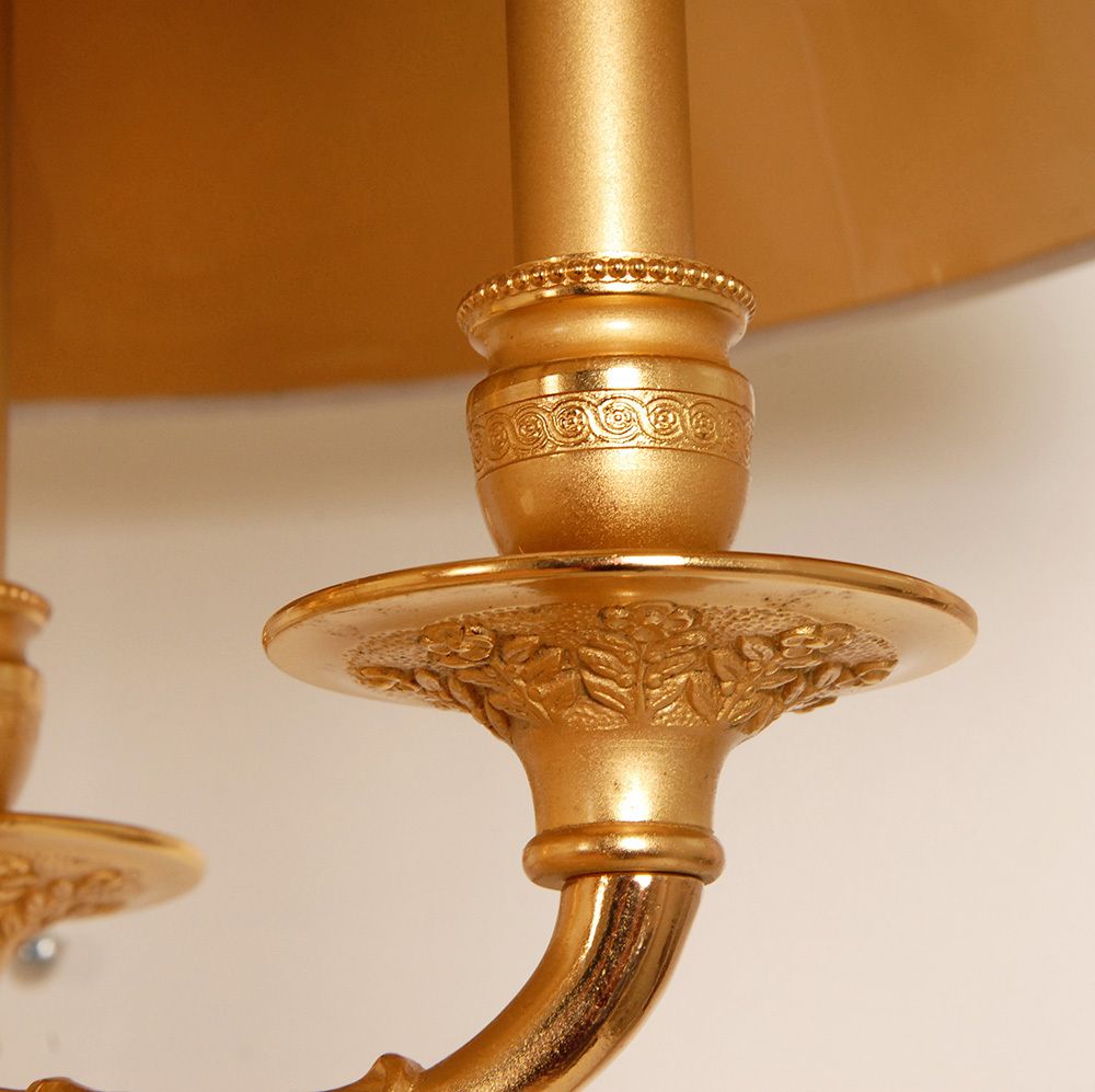 Egyptian Revival Empire Style Bouilotte Lamps With Sphinxes In Gilt Wood And Marble, 1980s, Set Of 2 photo buy