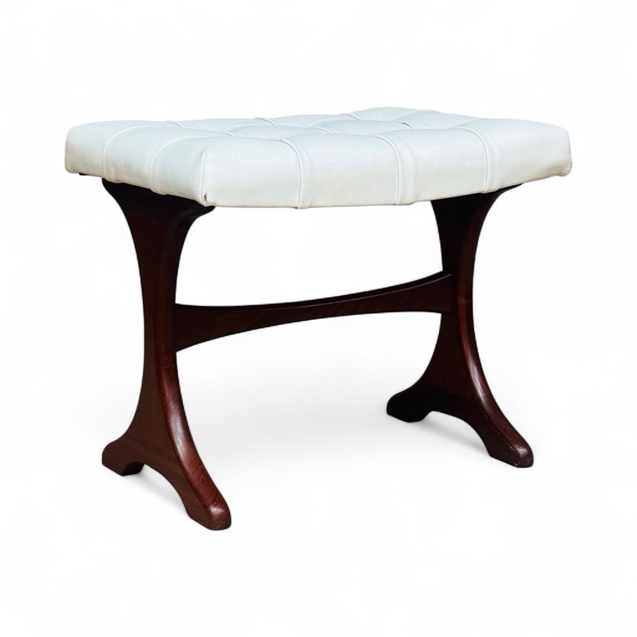 G Plan Fresco Stool Afromosia And White Vinyl Mid Century Retro C1960s photo buy
