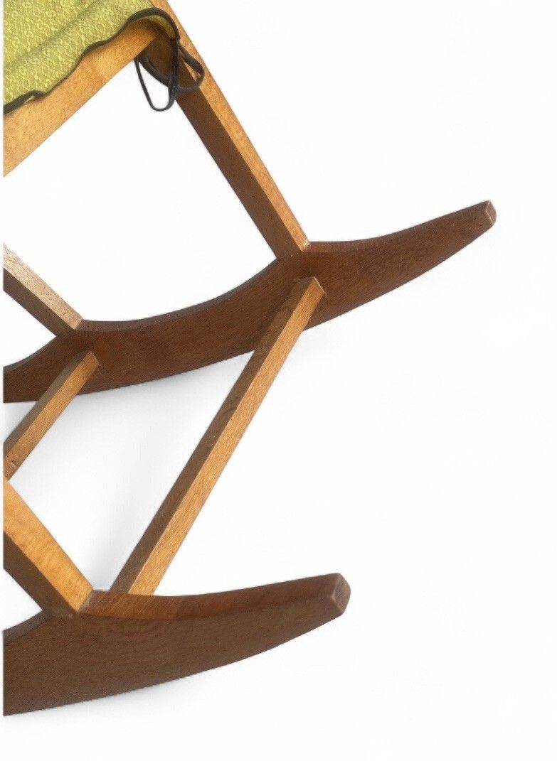 Mid Century Oak Armchair Rocking Chair Robin Nance Superior Quality C1960s photo furniture