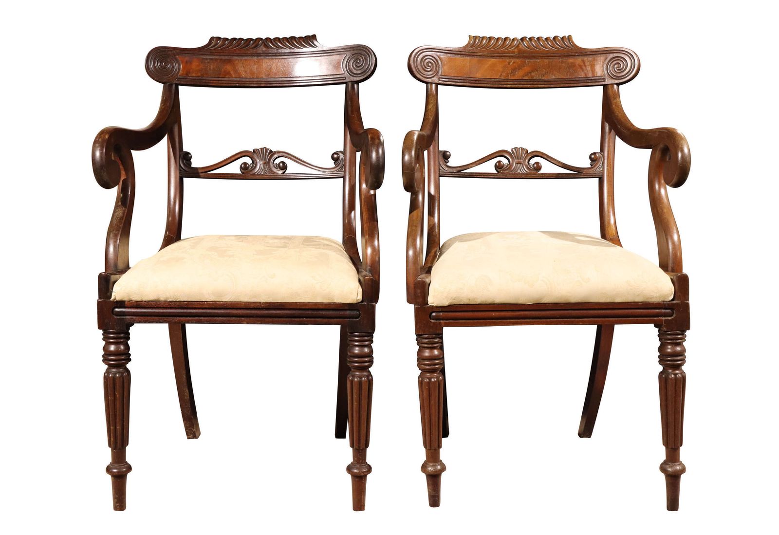 A Good Set Of Six Mahogany Dining Chairs In The Manner Of Gillows, Circa 1830 photo Furniture
