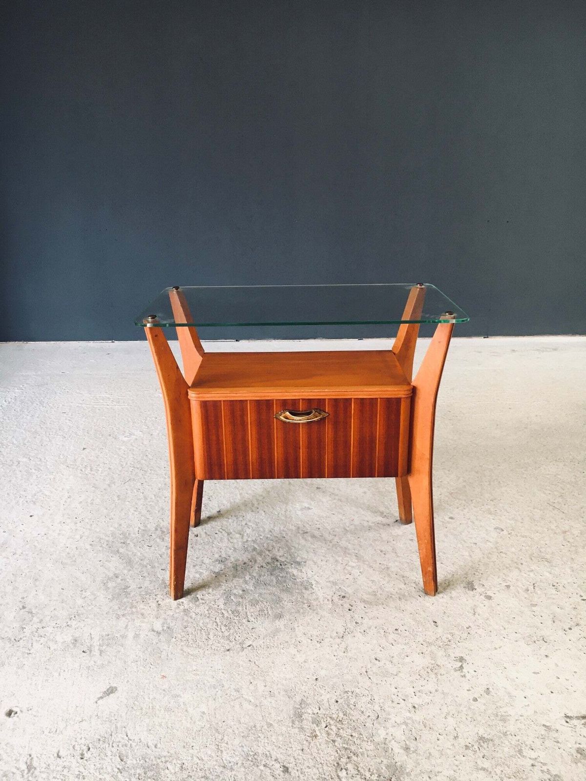 Midcentury Design Bedside Table By Gio Ponti For La Permanente Mobili Cantu, Italy 1950's photo Furniture