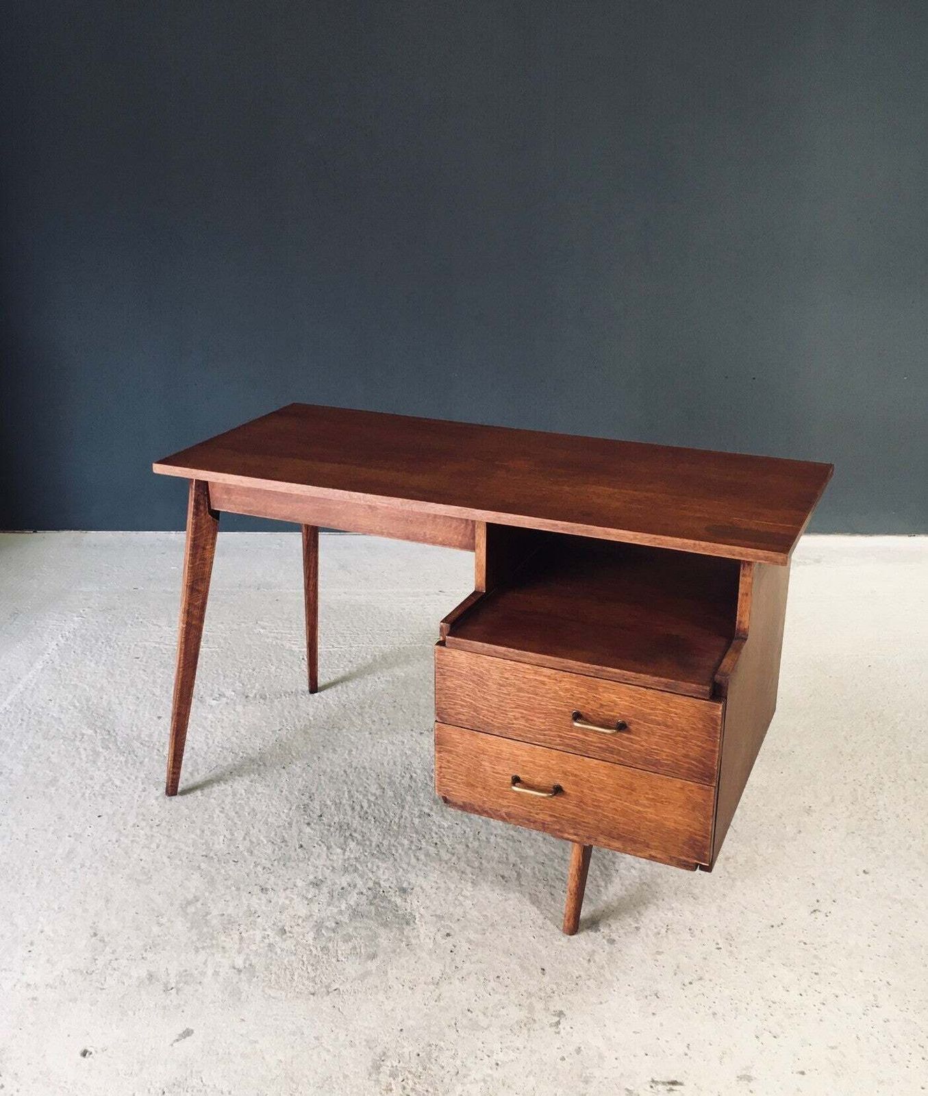 photo furniture Modernist Reconstruction Design Writing Desk, France 1950's