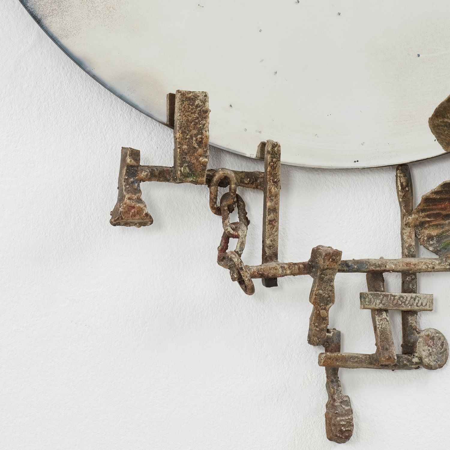 Salvino Marsura Forged Mirror I Treviso, Italy, 1990s photo furniture