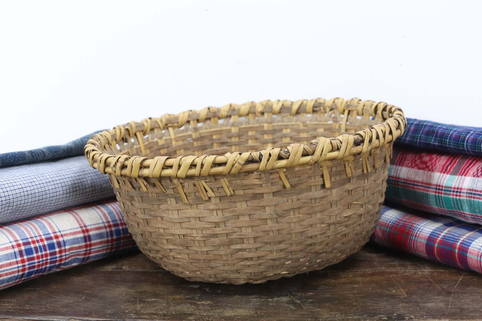 Showa Period Traditional Japanese Domestic Basket (3) photo for sale