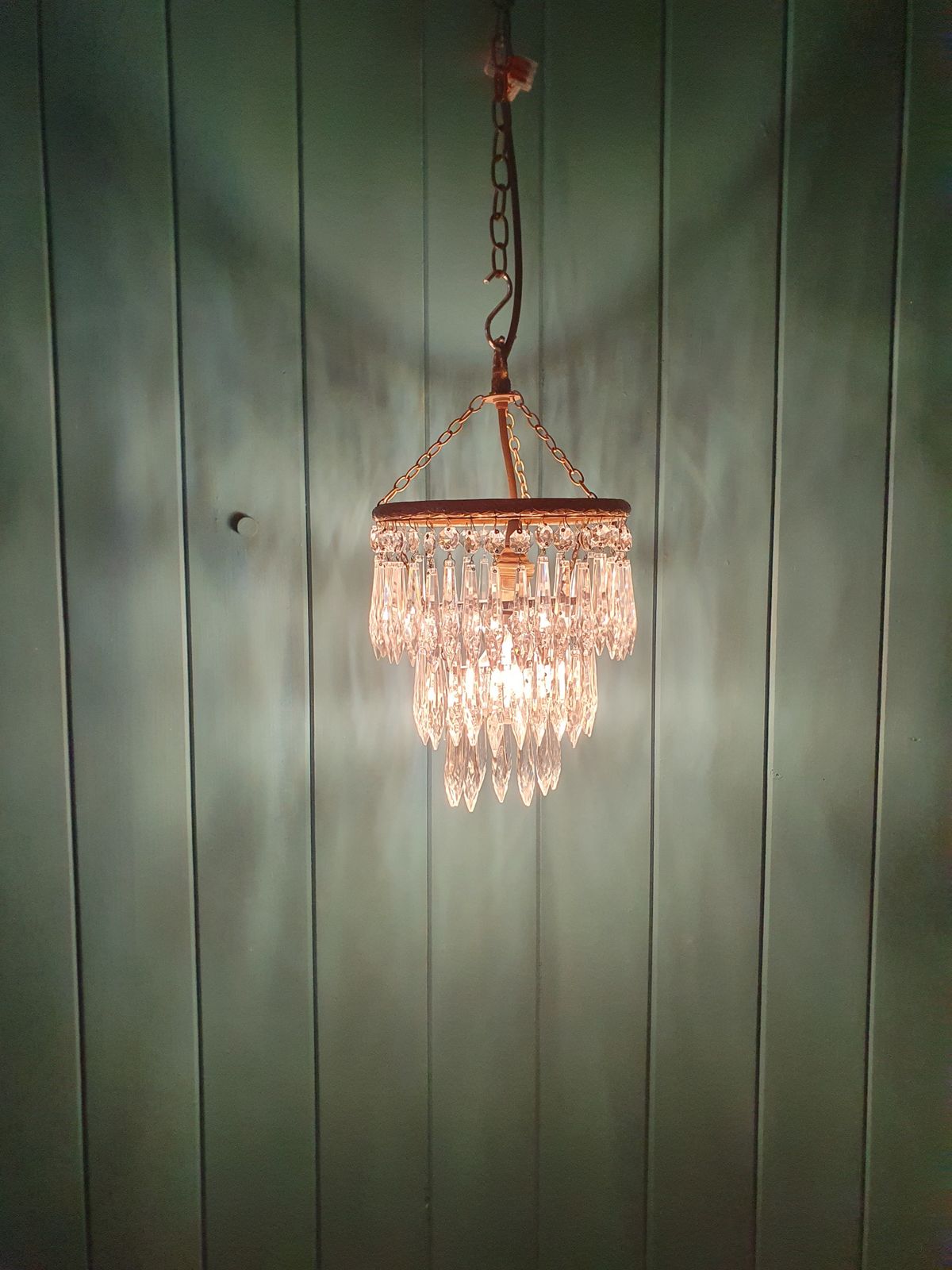 Early 20th Century Small Spike Chandelier 8" photo furniture