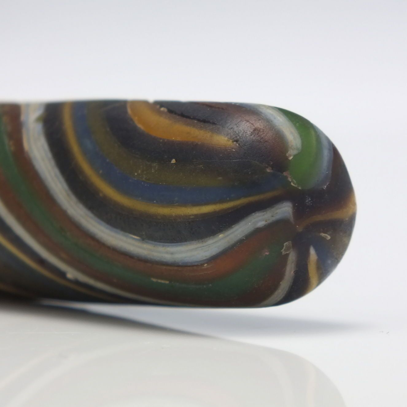 Exceptional Roman Banded Mosaic Ribbon Glass Alabastron 1st Century Bce photo buy