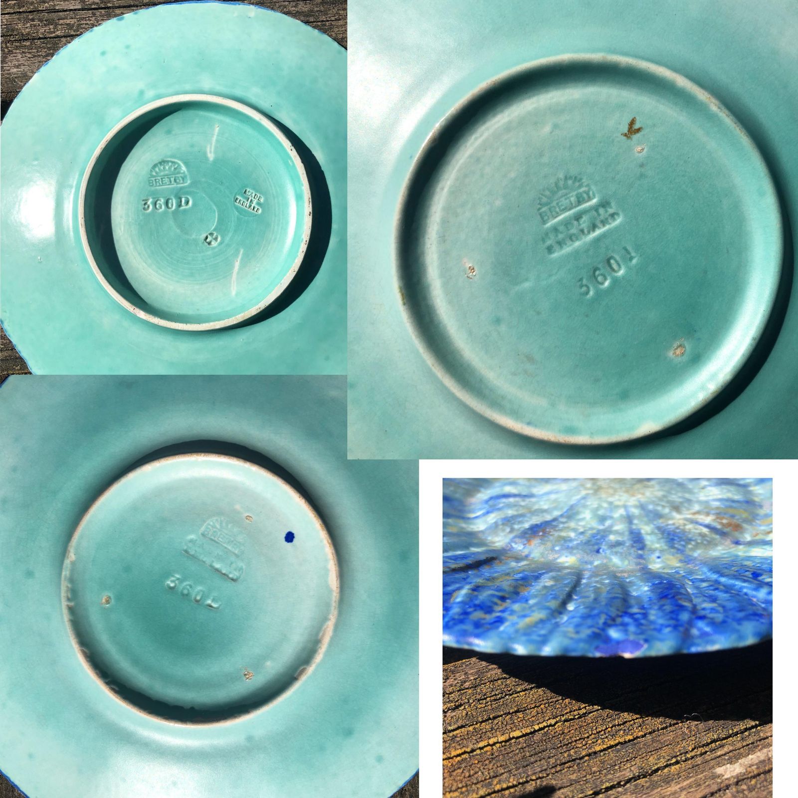 photo furniture Antique Rare Bretby 1920's Art Pottery Plates X6 Blue Nerton Ware Pottery Plates Bretby Flowers Art Deco Bretby Hand Crafted Side Plates X6