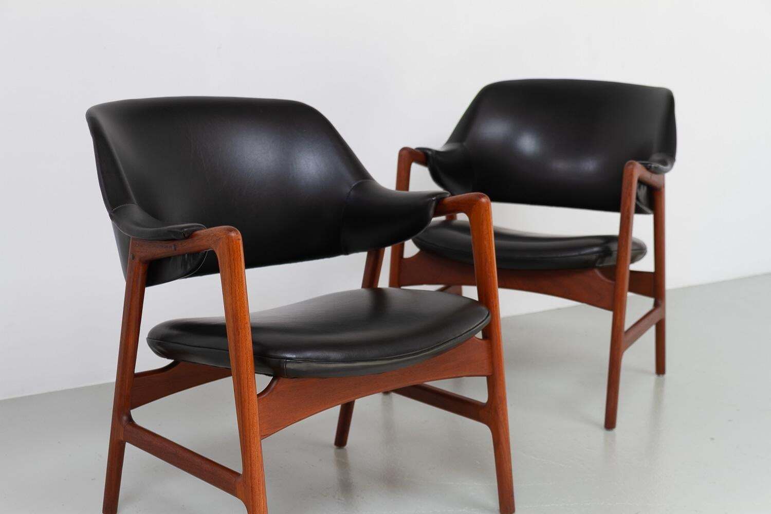 photo for sale Ingmar Relling "Junior" Teak Armchairs For Vsm, 1950s. Set Of 2.