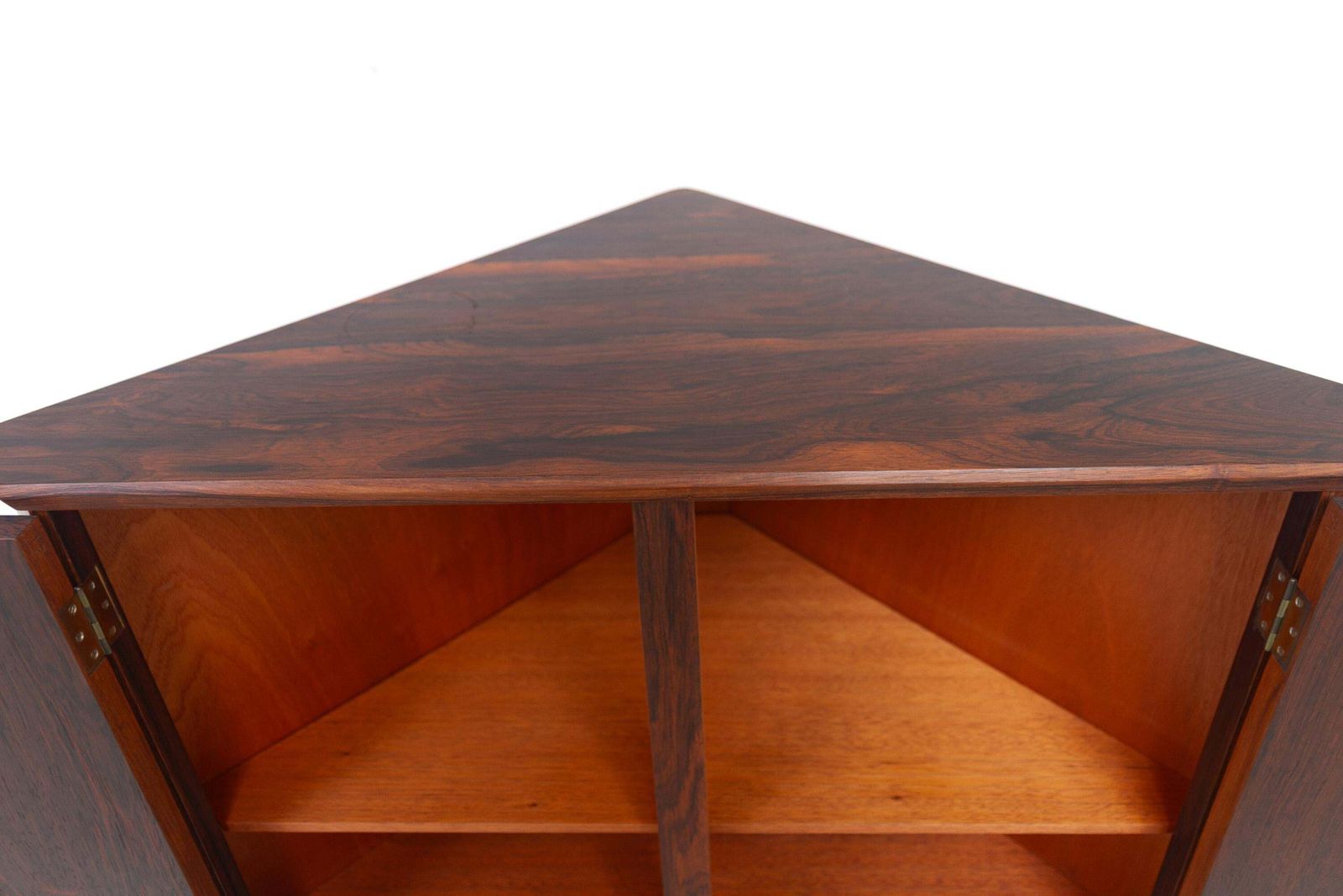 photo for sale Danish Mid Century Rosewood Corner Cabinet, 1960s.