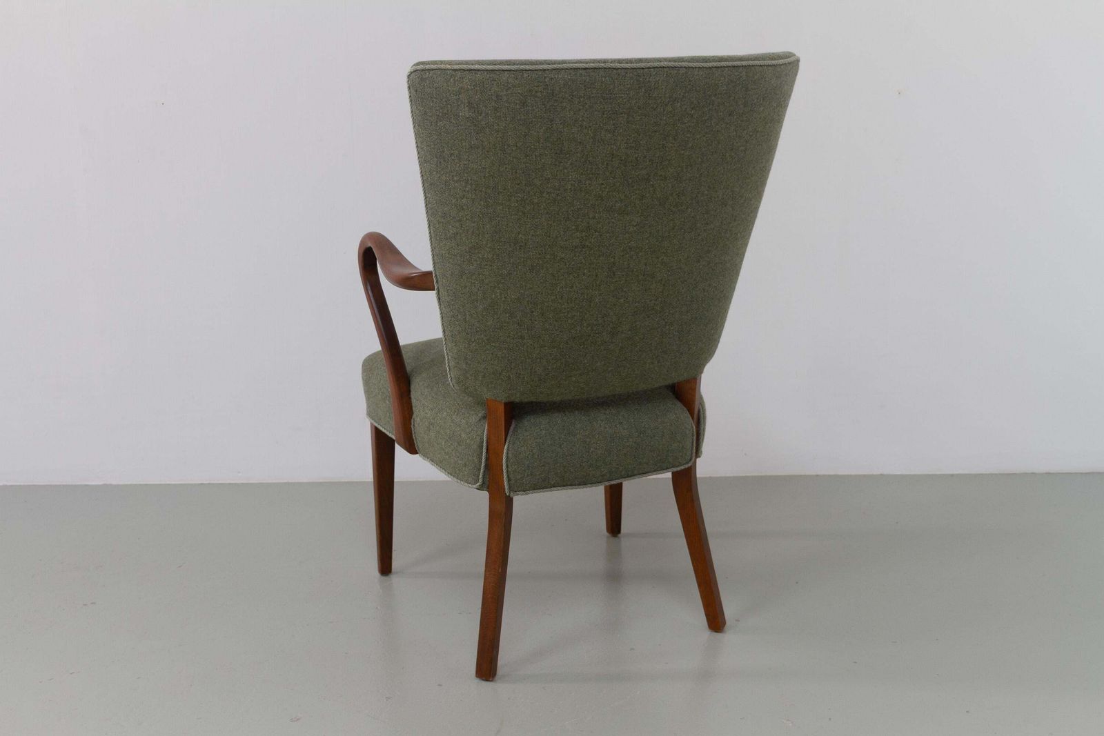 Furniture Danish Green Armchair By Alfred Christensen For Slagelse Møbelværk, 1940s. photo