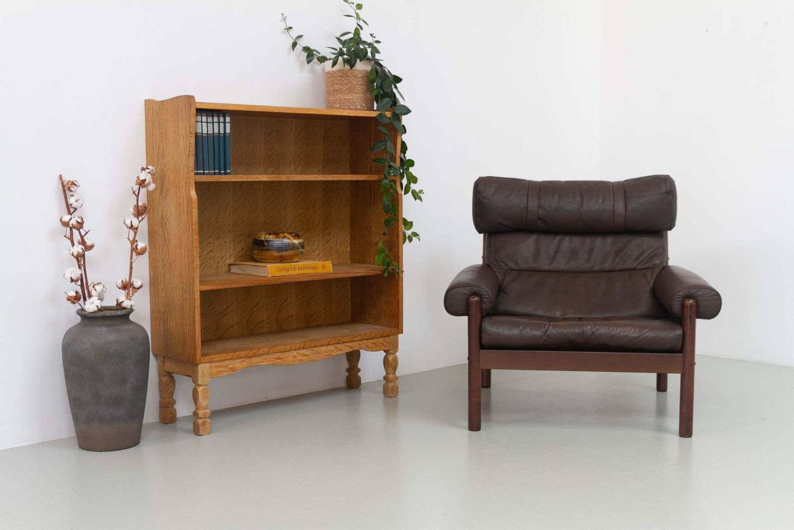 Danish Mid Century Norell Style Leather Lounge Chair, 1960s. photo for sale
