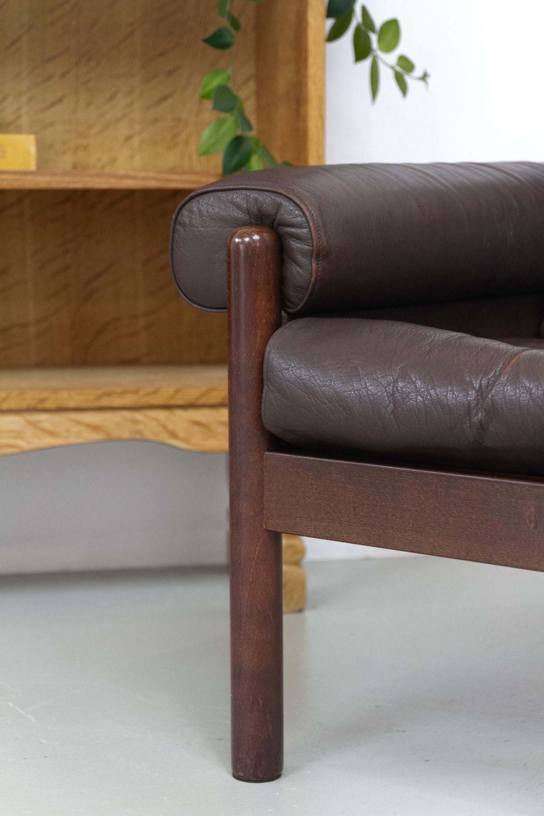 Danish Mid Century Norell Style Leather Lounge Chair, 1960s. photo buy