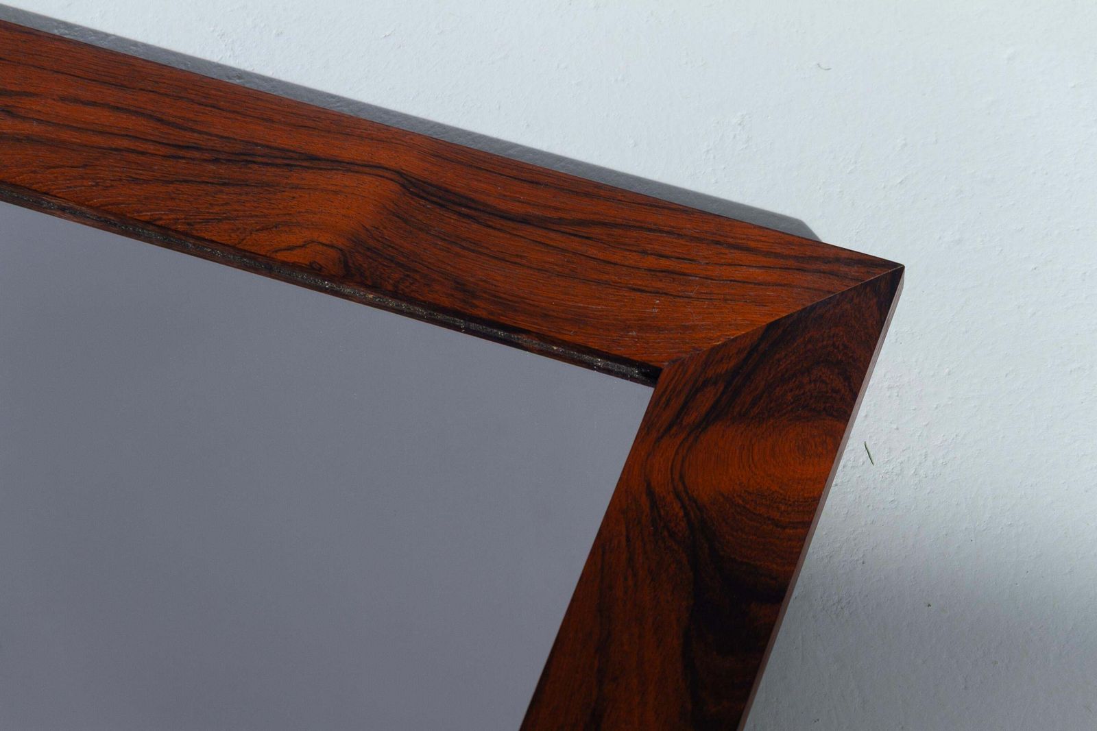 Large Danish Mid Century Modern Rosewood Mirror, 1970s. photo buy