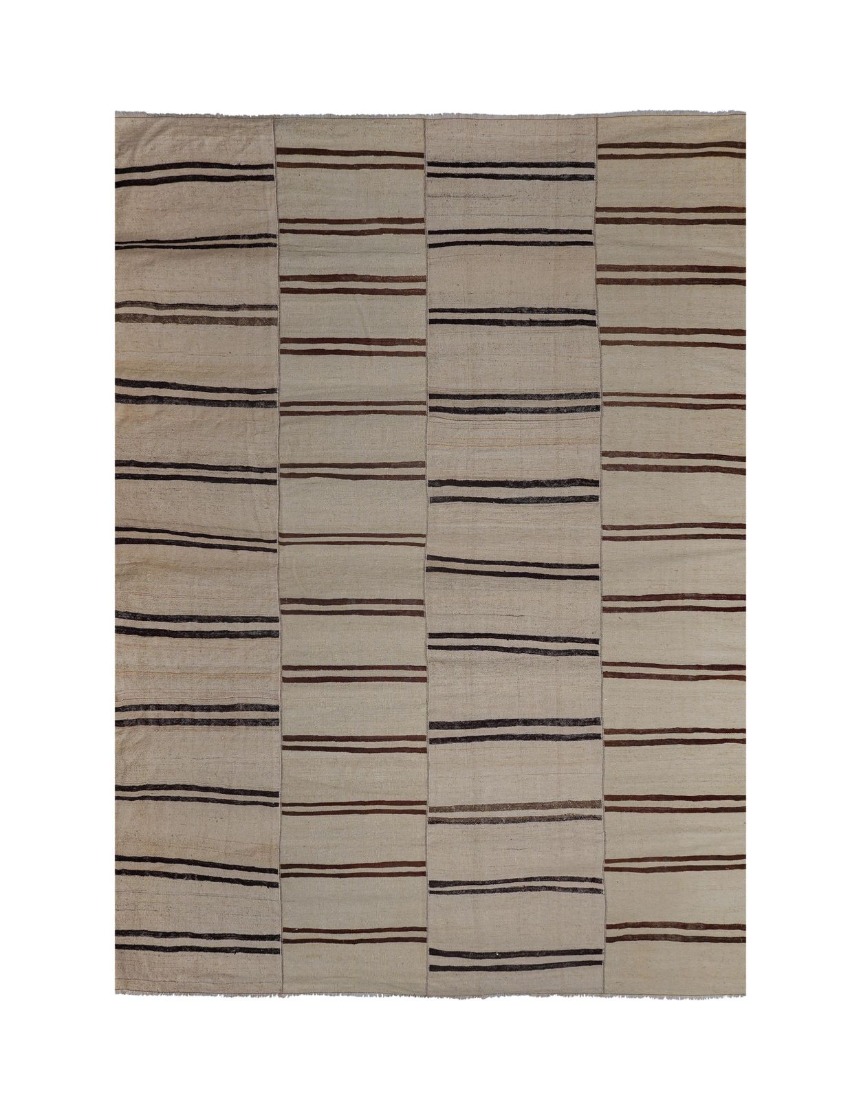 Turkish Organic Hemp Sisal Kilim Rug 8'5'' X 12'1''