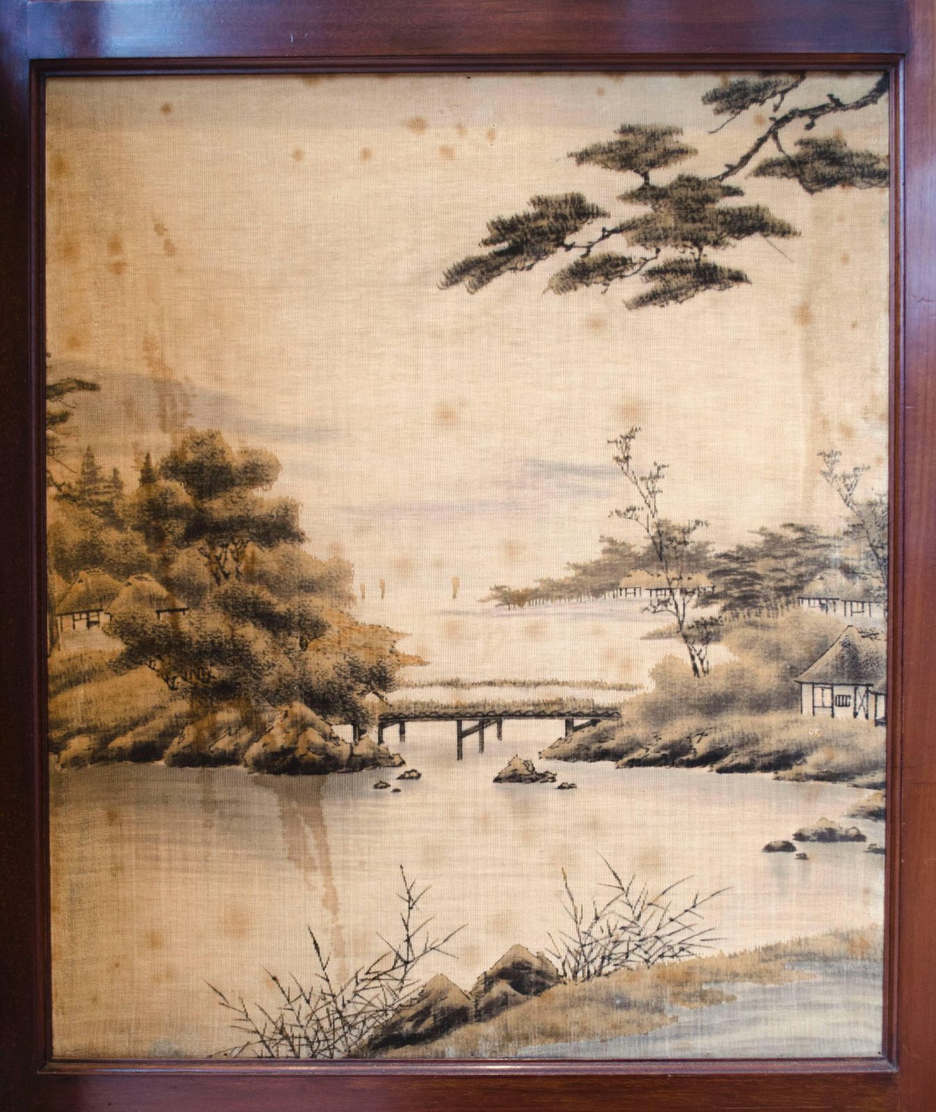 E. W. Godwin, Attri An Anglo Japanese Four Fold Screen With Japanese Silk Scenes photo Home Decor