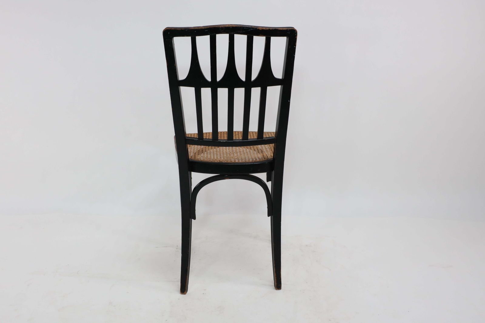 Gustav Siegel For J And J Kohn. Three Ebonised Bentwood Dining Or Cafe Chairs. photo 765.0