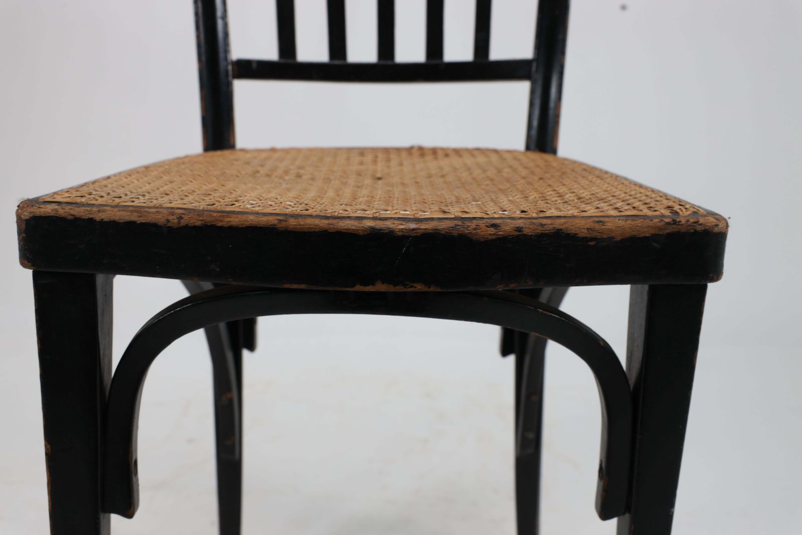 765.0 Gustav Siegel For J And J Kohn. Three Ebonised Bentwood Dining Or Cafe Chairs. photo