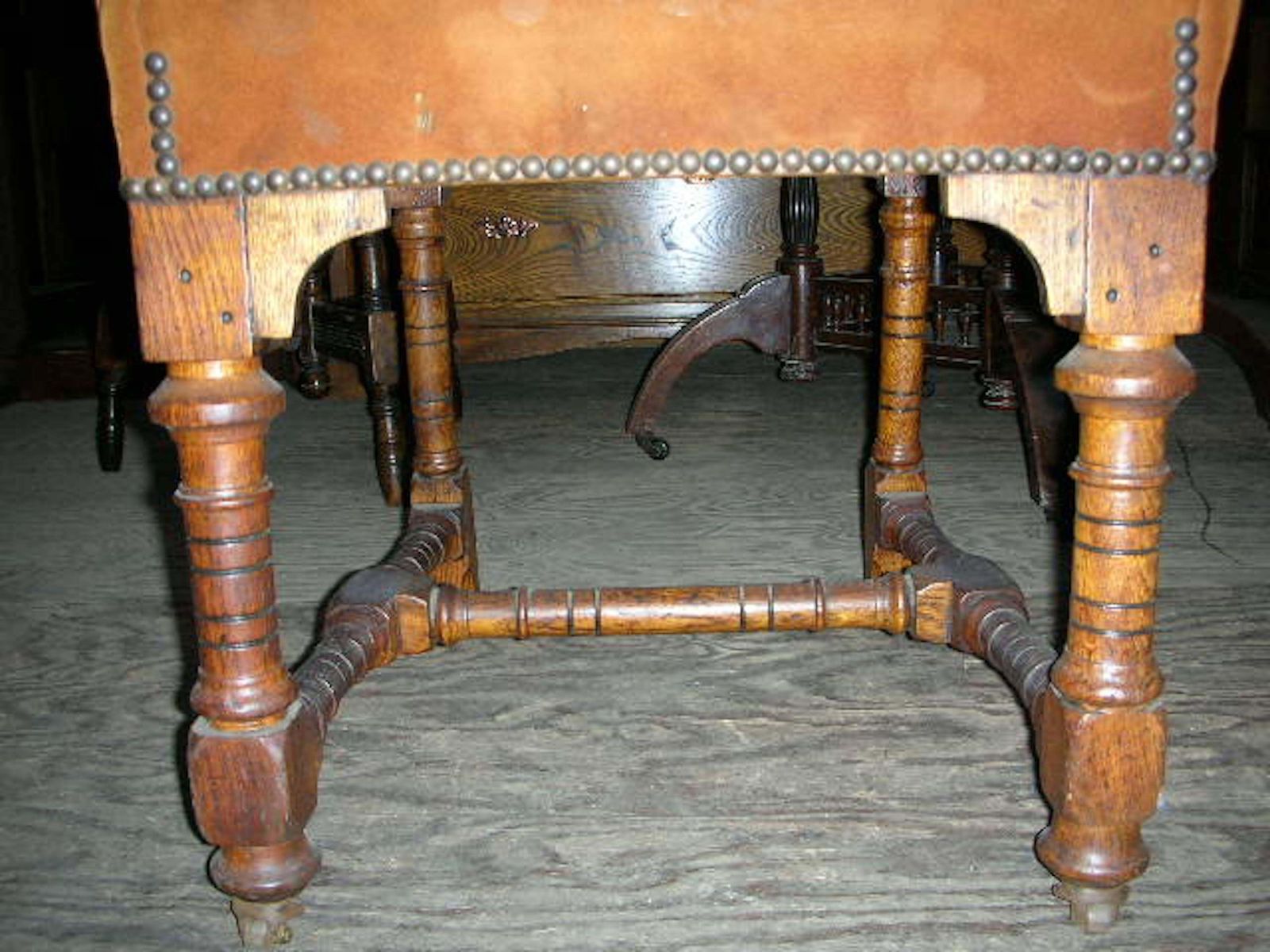 John Pollard Seddon A Pair Of Gothic Revival Oak Dining Chairs. 4 More Available photo 2856.0