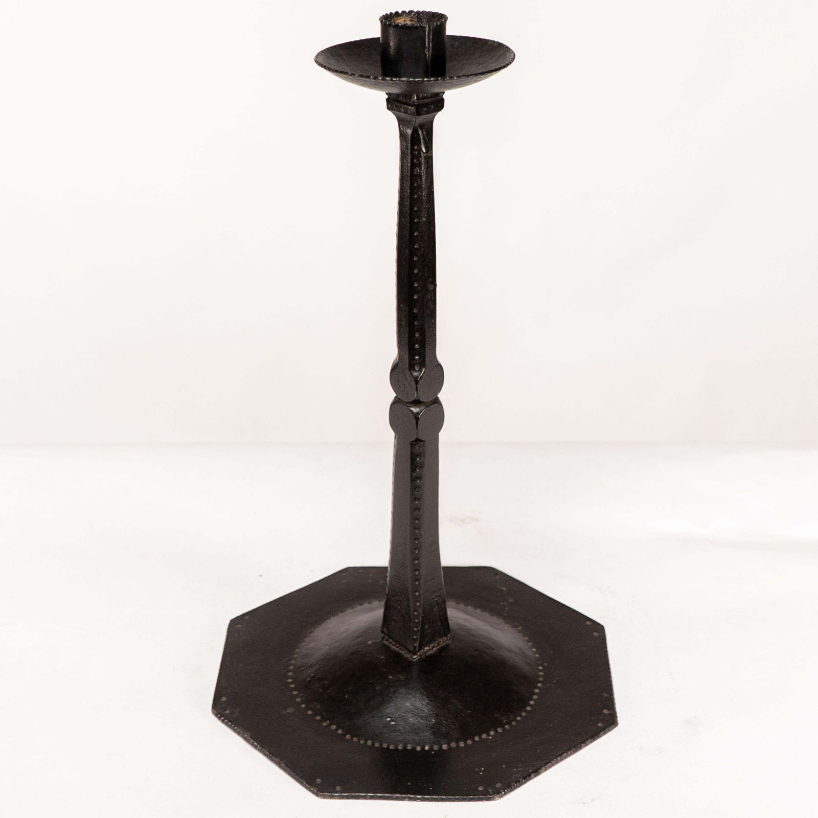 Home Decor Ernest Gimson & Made By Alfred Bucknell. A Rare Unusually Tall Steel Candlestick photo