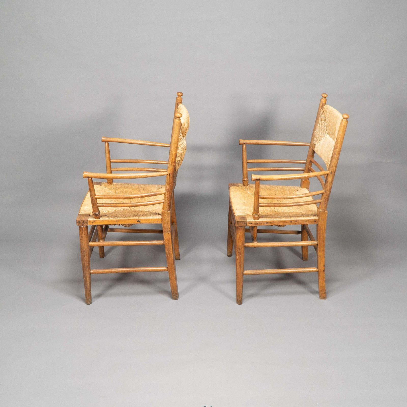 Morris & Co Attributed To Philip Webb. A Scarce Pair Of Beech Sussex Armchairs photo Furniture