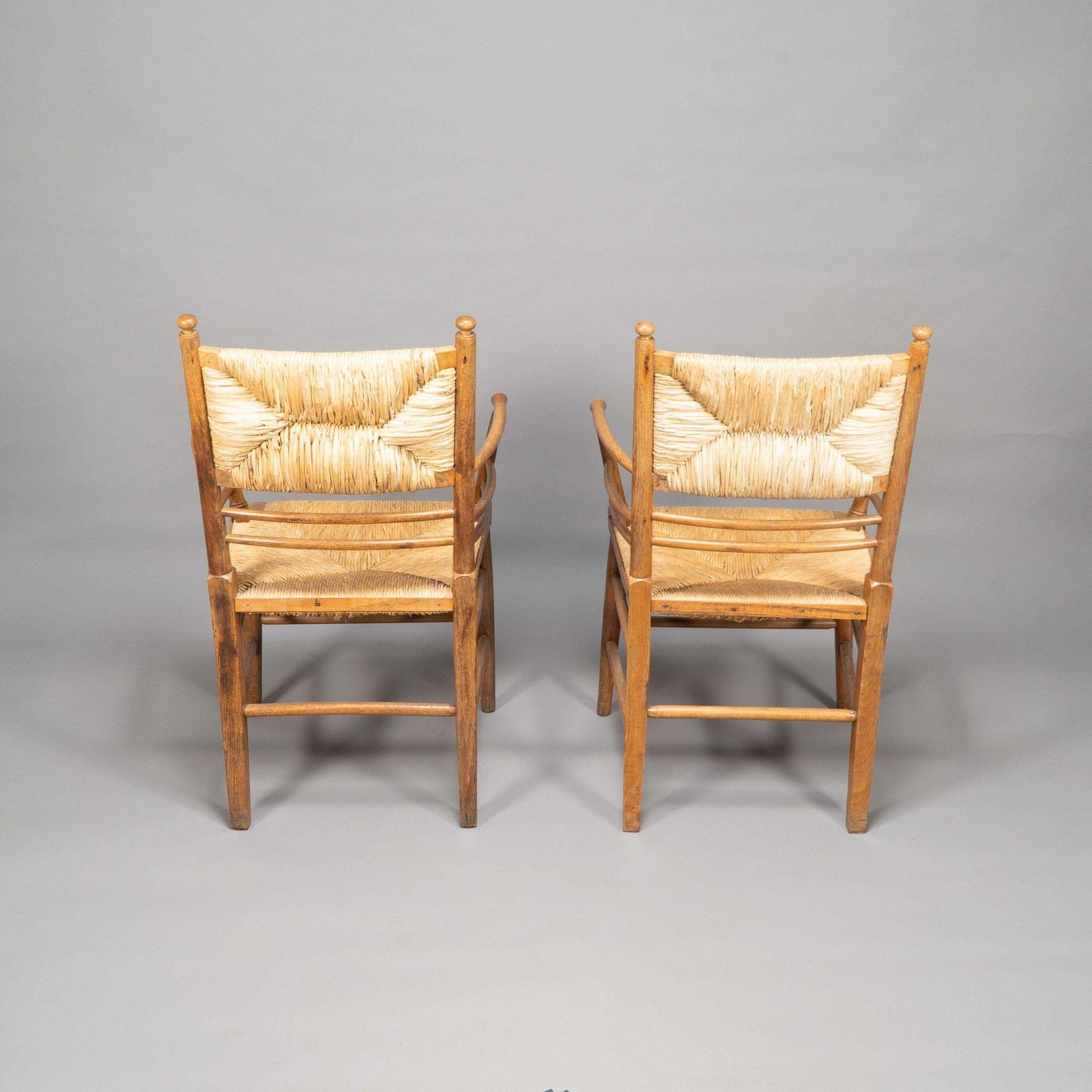 Morris & Co Attributed To Philip Webb. A Scarce Pair Of Beech Sussex Armchairs photo vinterior