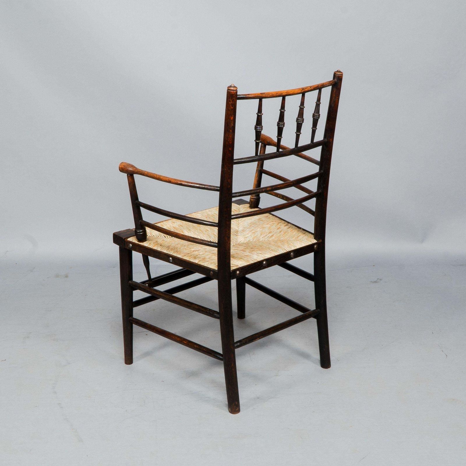 Attributed To Philip Webb Rare Pair Of Large Sussex Armchairs, Fully Restored photo buy